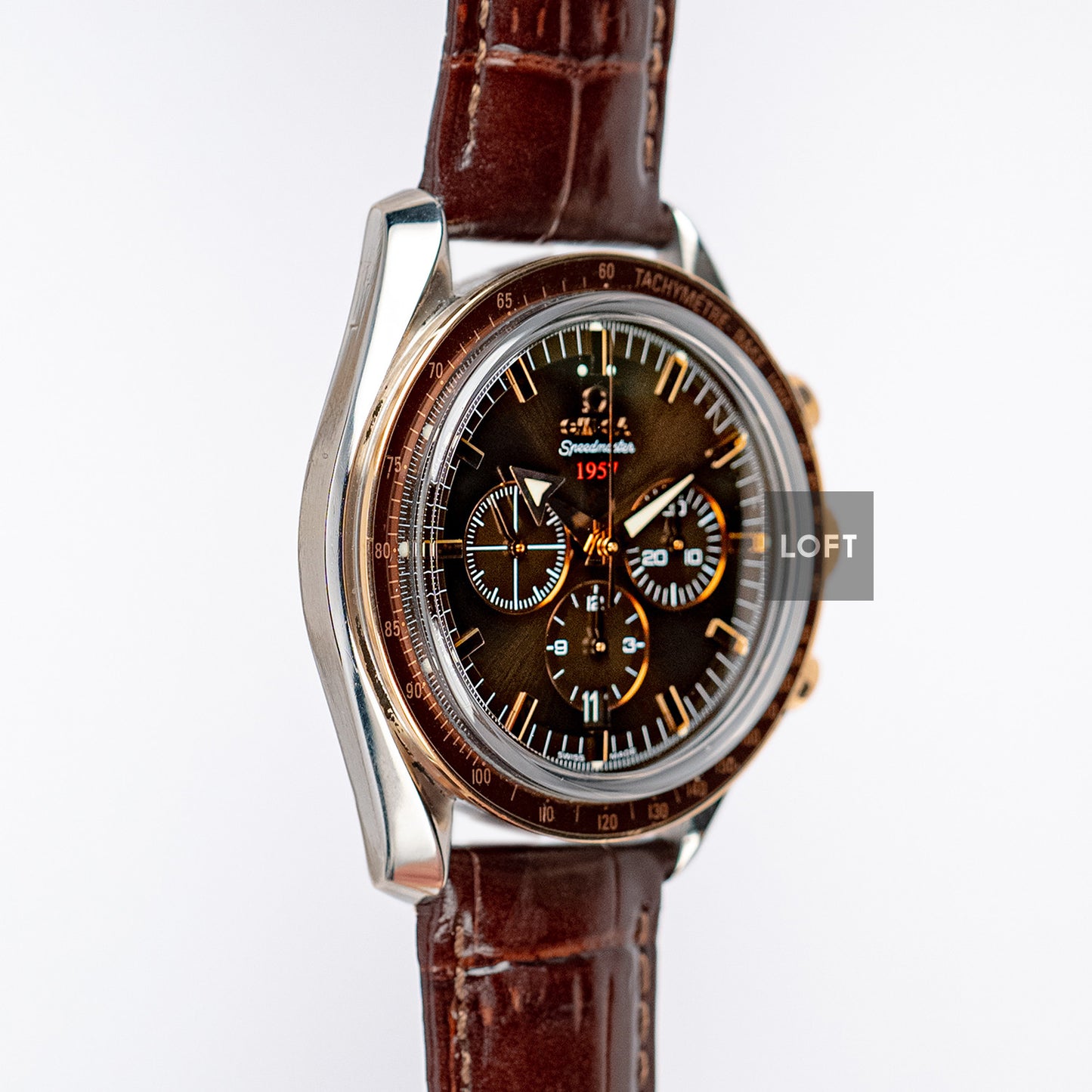 Omega Speedmaster Broad Arrow Steel/Red Gold 42mm