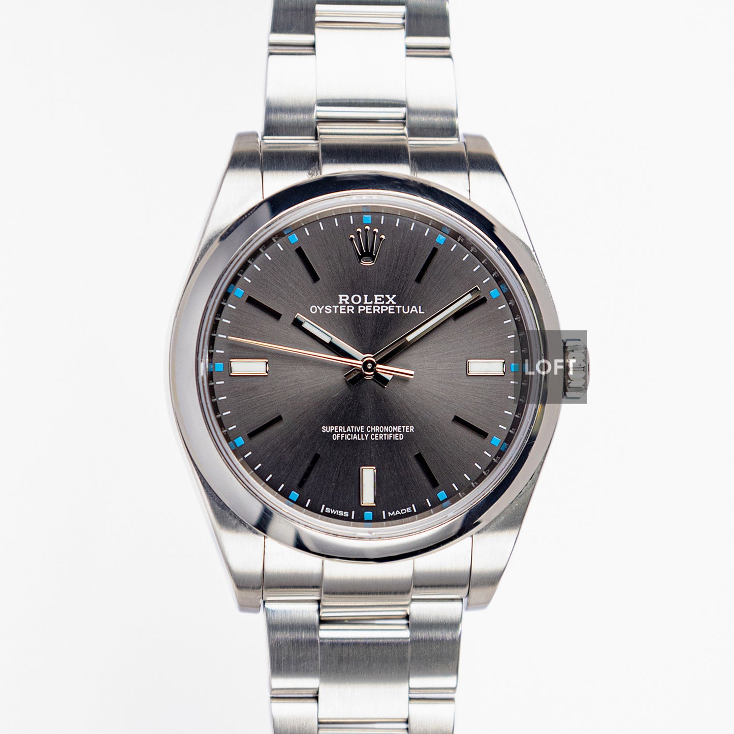 Rolex Oyster Perpetual 114300 Dark Rhodium 39mm