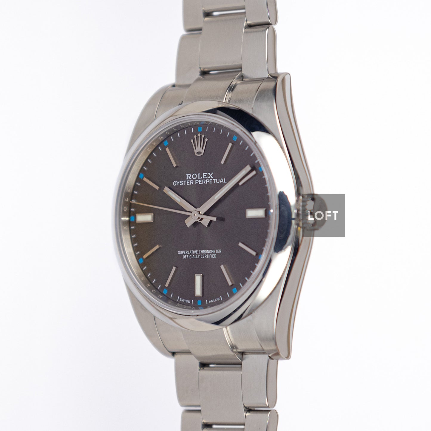 Rolex Oyster Perpetual 114300 Dark Rhodium 39mm