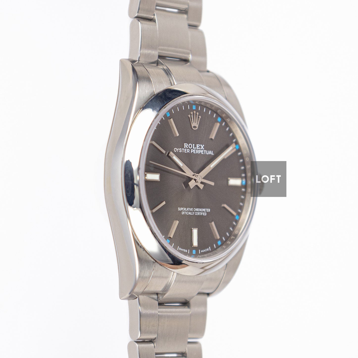 Rolex Oyster Perpetual 114300 Dark Rhodium 39mm