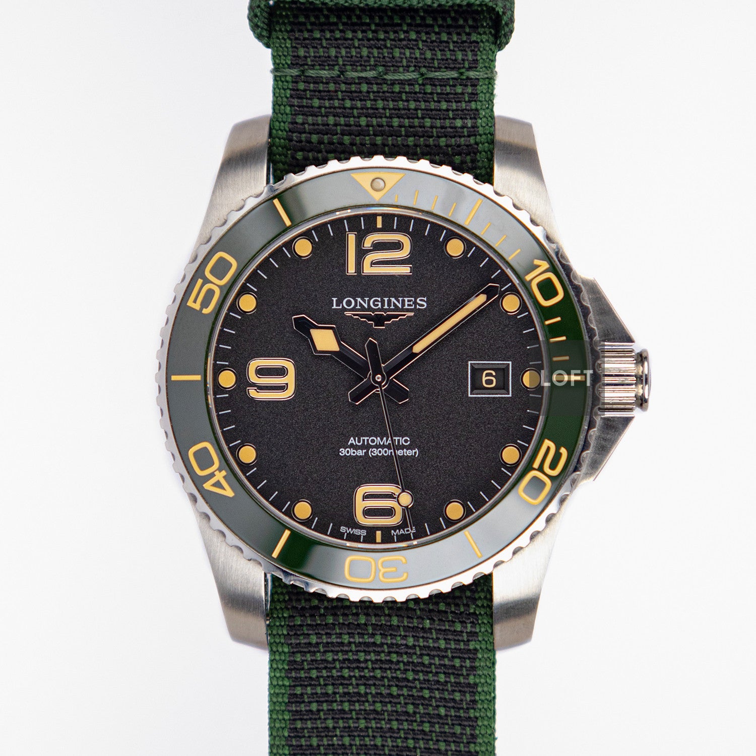 Longines HydroConquest Automatic Green Bezel 41mm