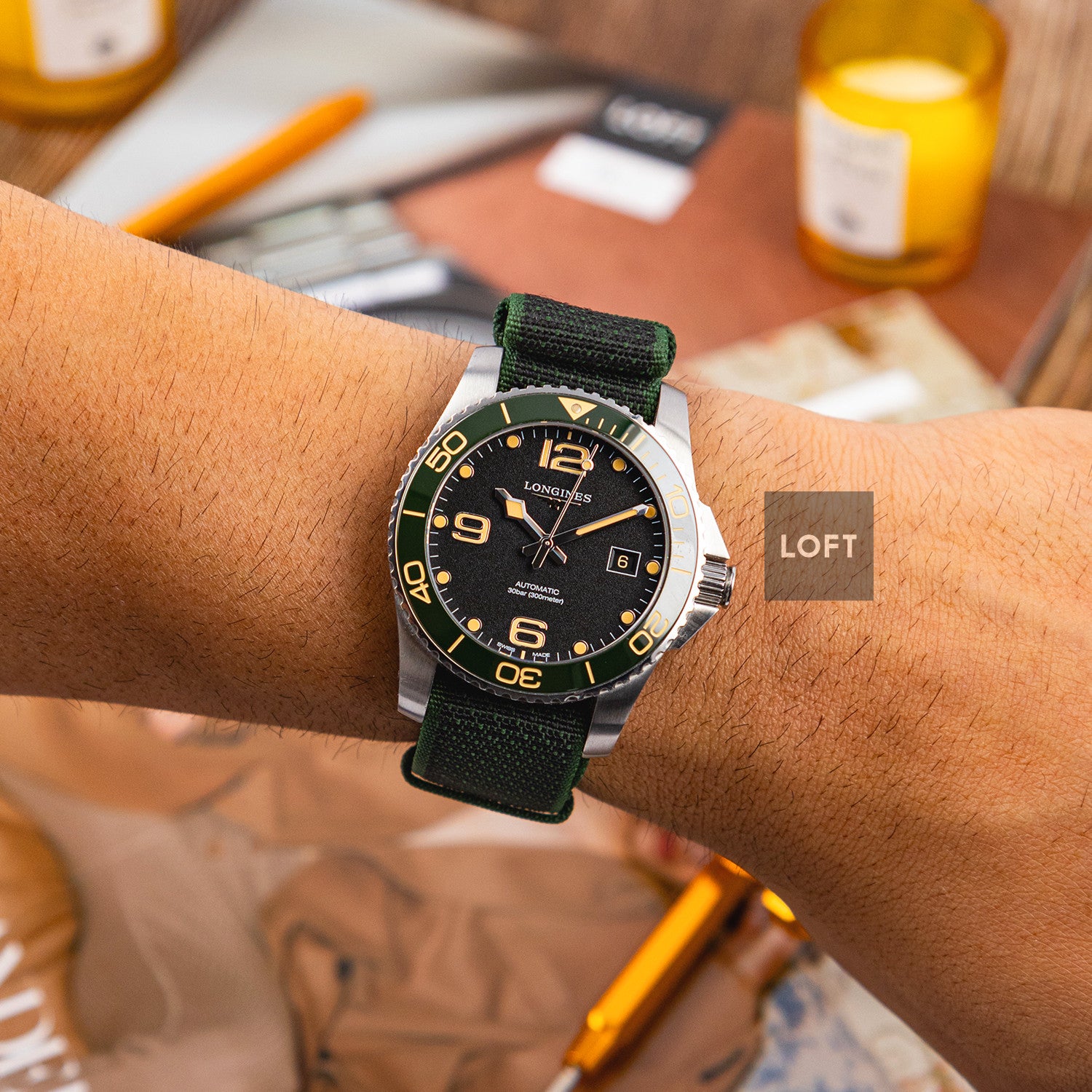 Longines HydroConquest Automatic Green Bezel 41mm