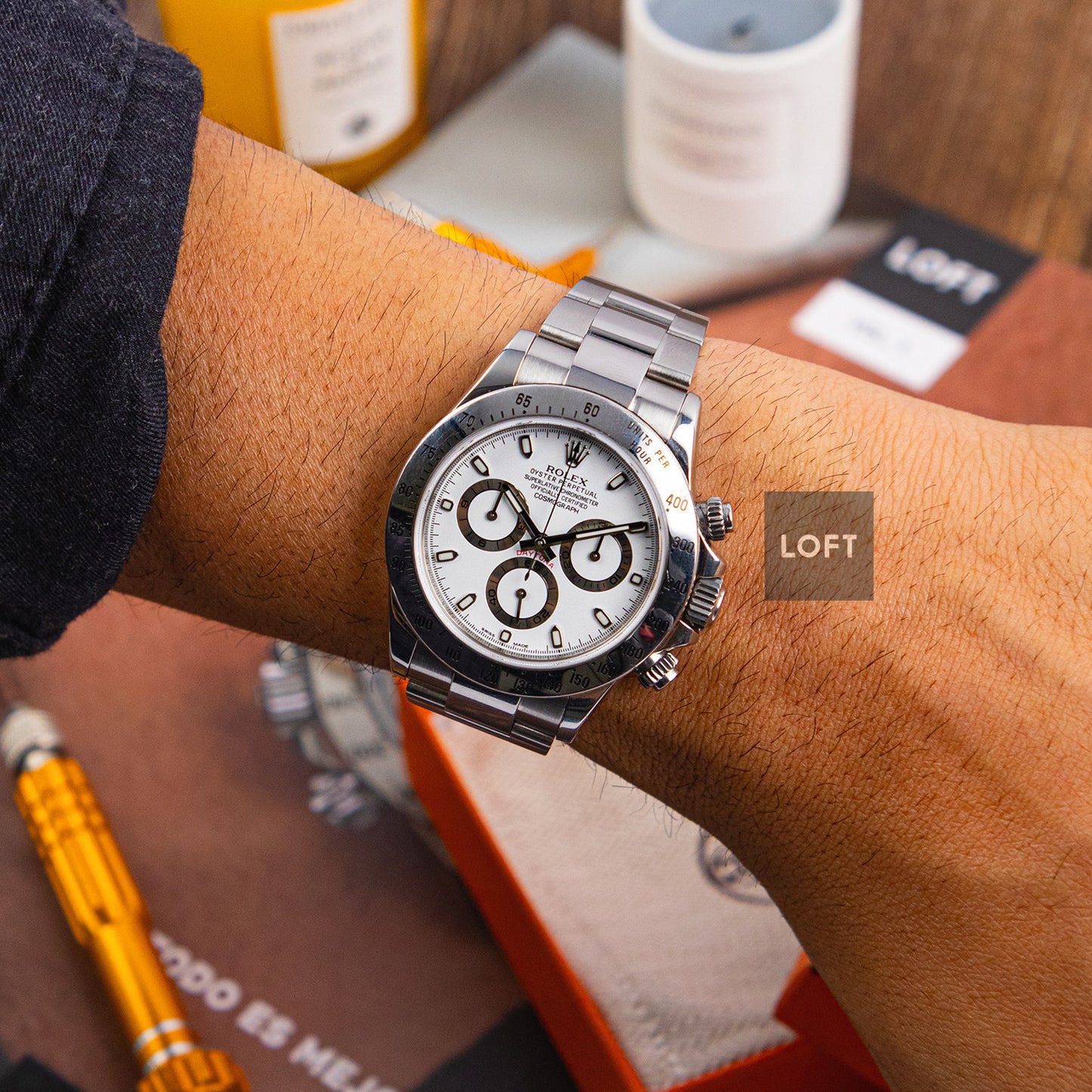 Rolex Cosmograph Daytona 116520 White Dial 40mm