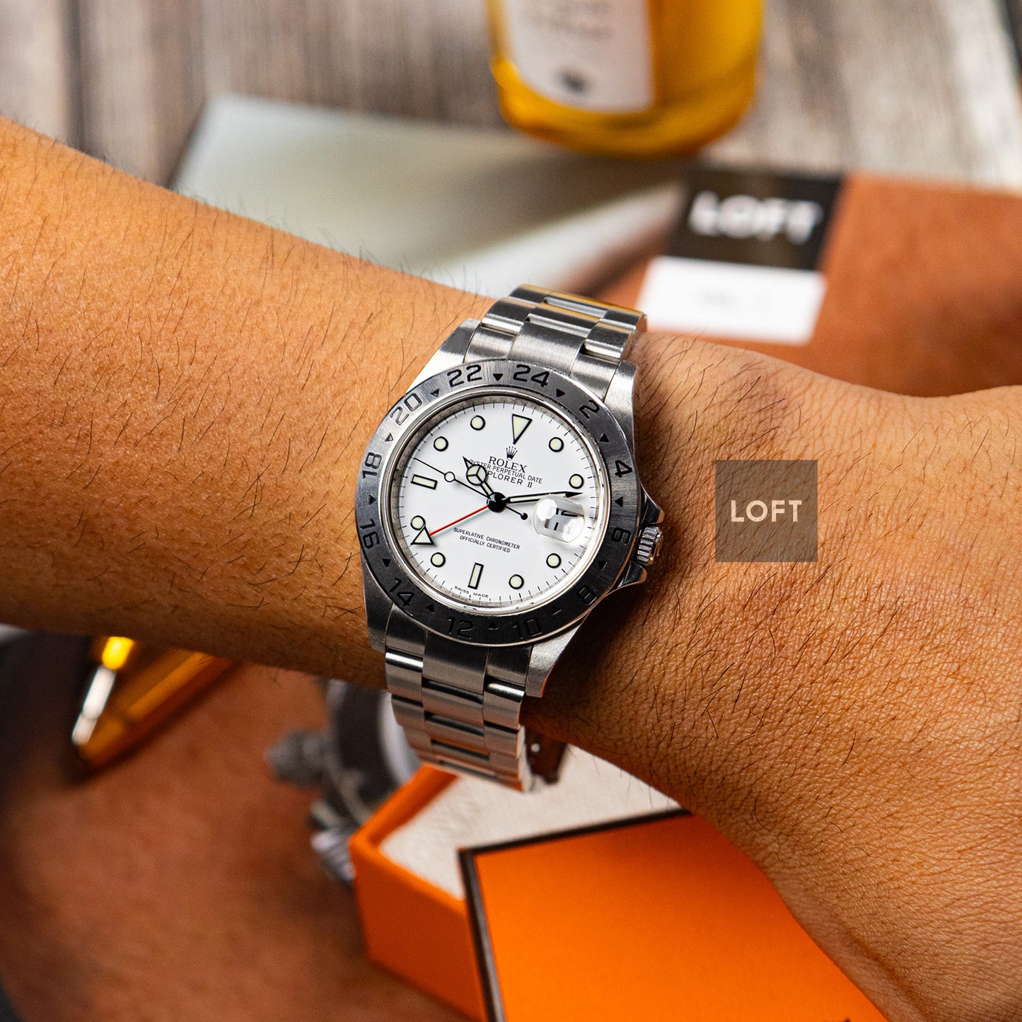 Rolex Explorer ll 16570 "Polar" Super-LumiNova 40mm