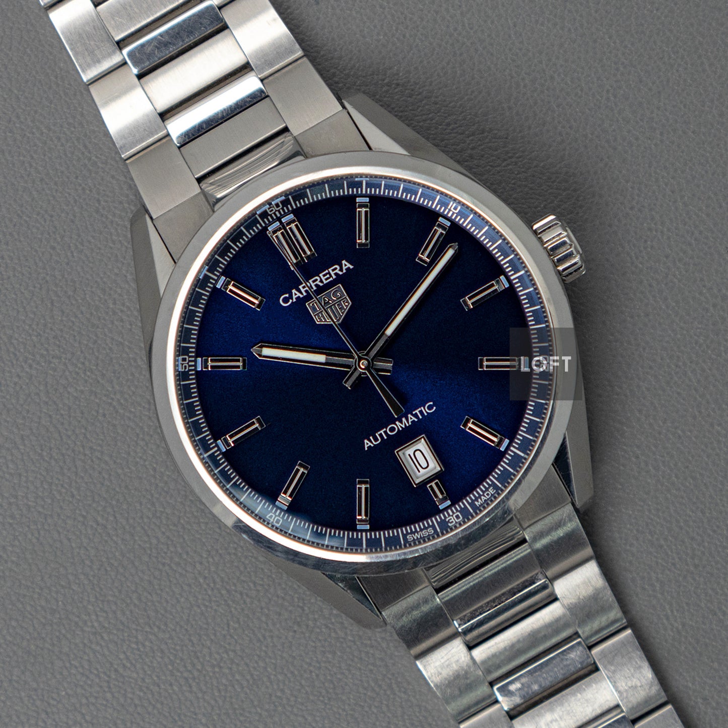 TAG Heuer Carrera Calibre 5 Automatic Blue Dial 39mm