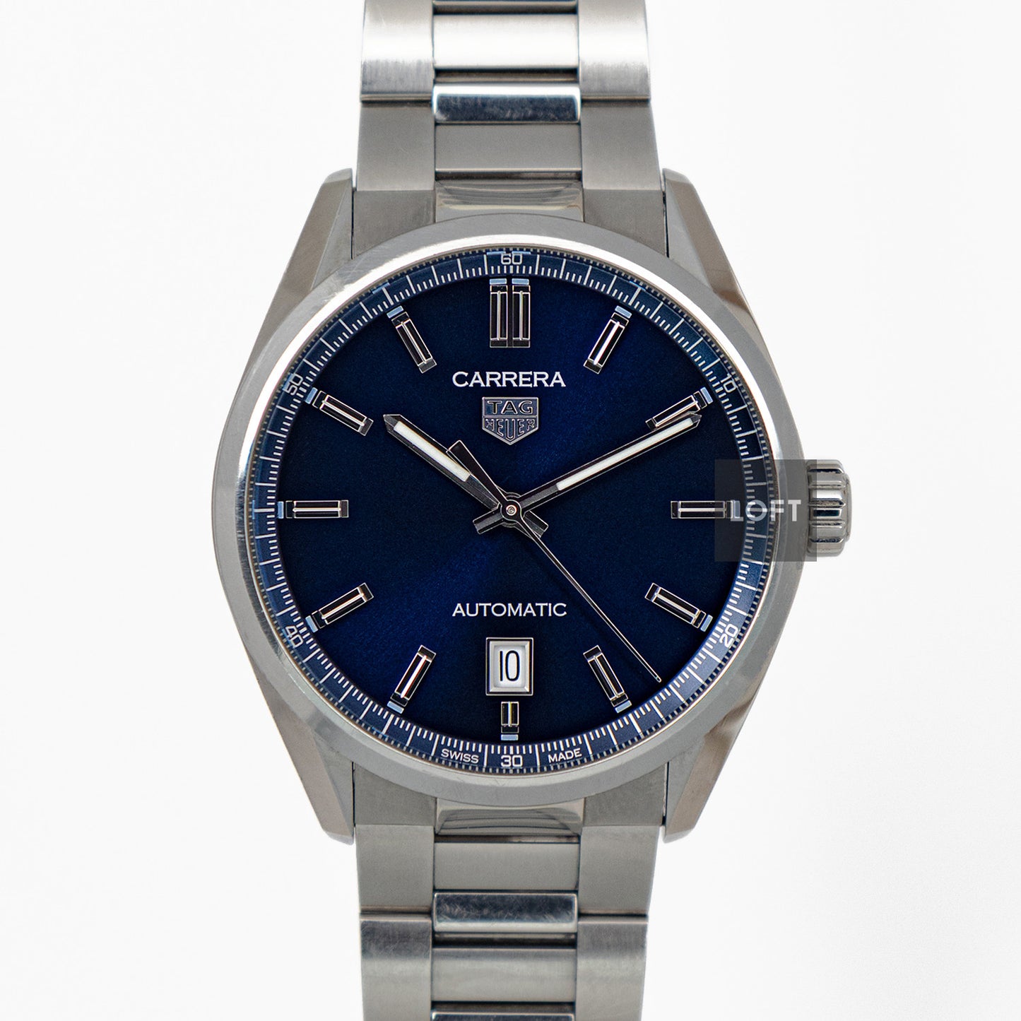 TAG Heuer Carrera Calibre 5 Automatic Blue Dial 39mm