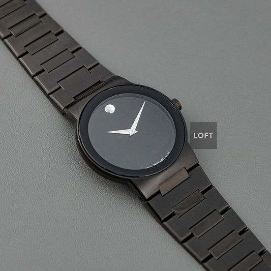 Movado Safiro 605899 Black PVD Quartz 38mm