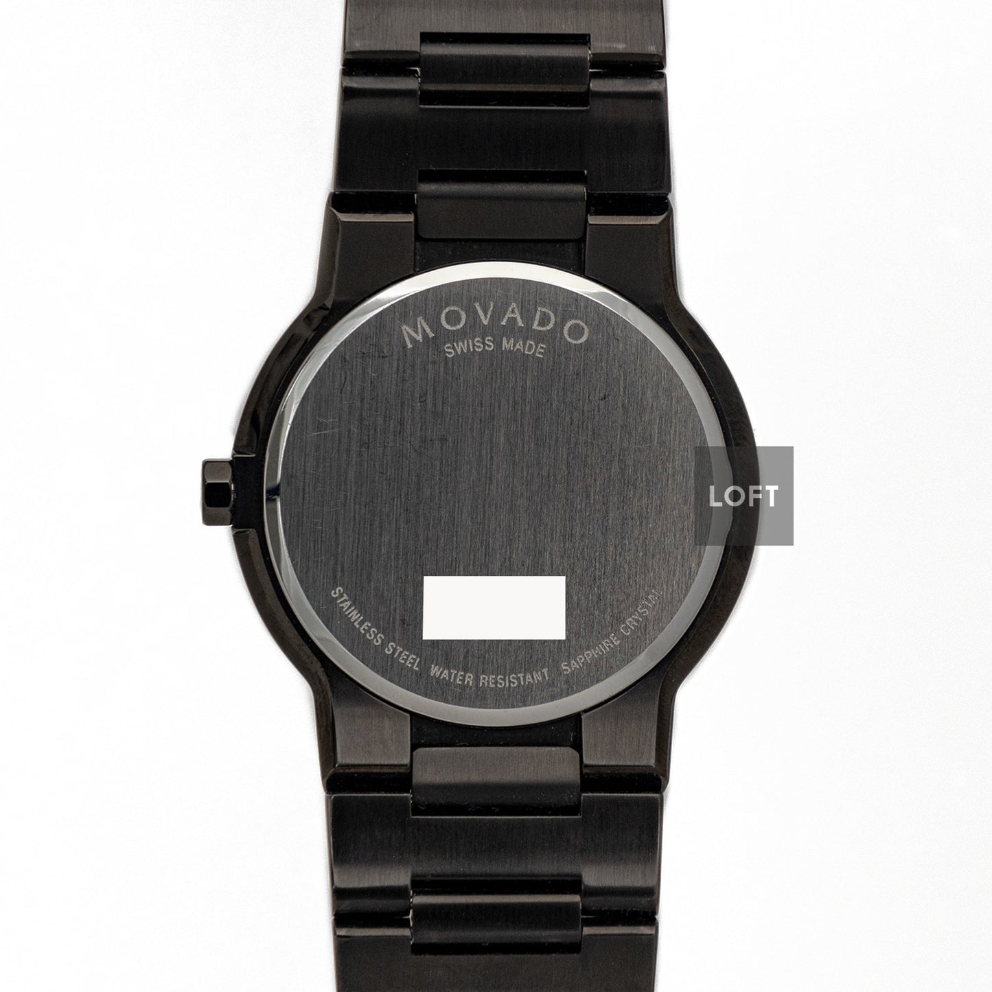 Movado Safiro 605899 Black PVD Quartz 38mm