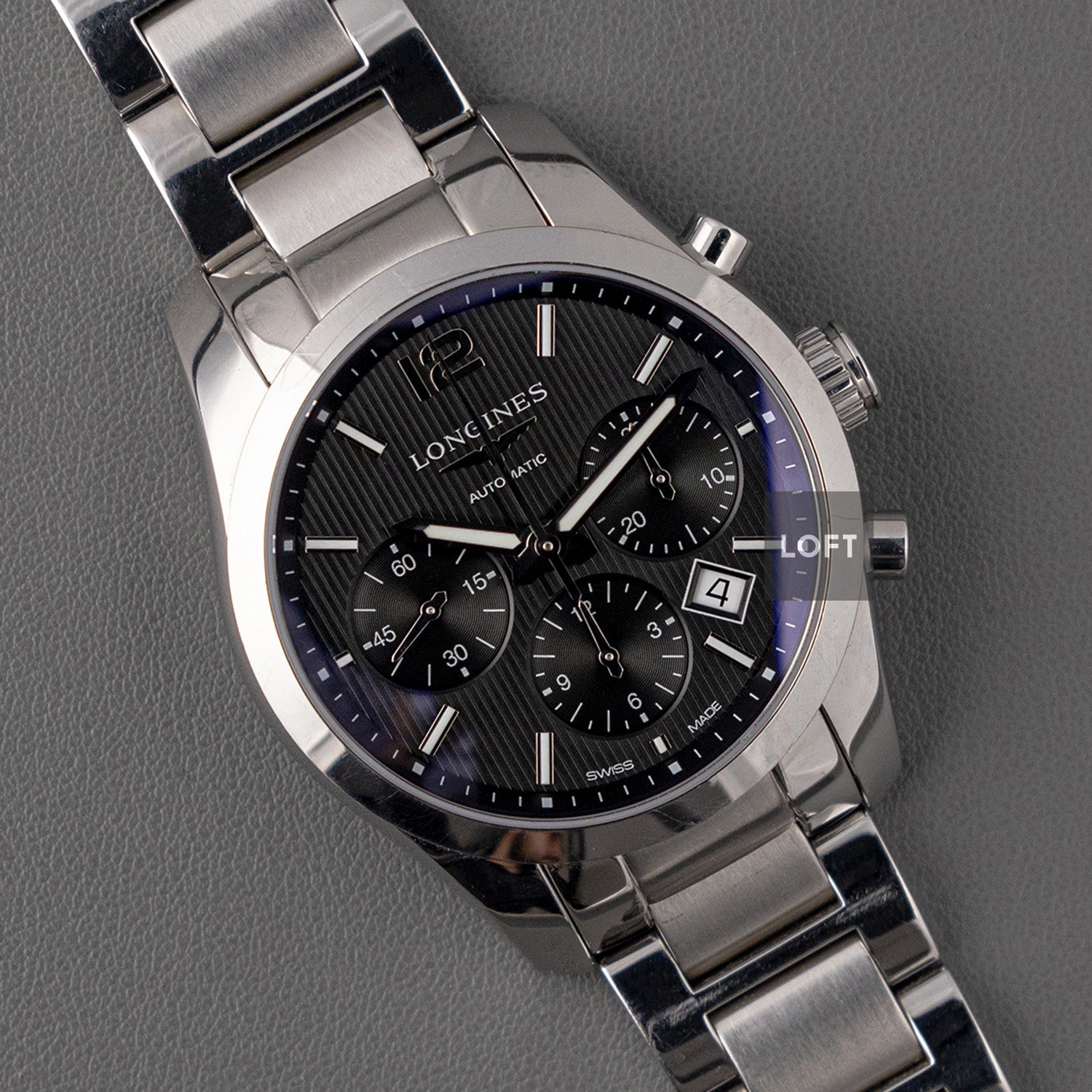 Longines Conquest Classic Chronograph Black 41mm