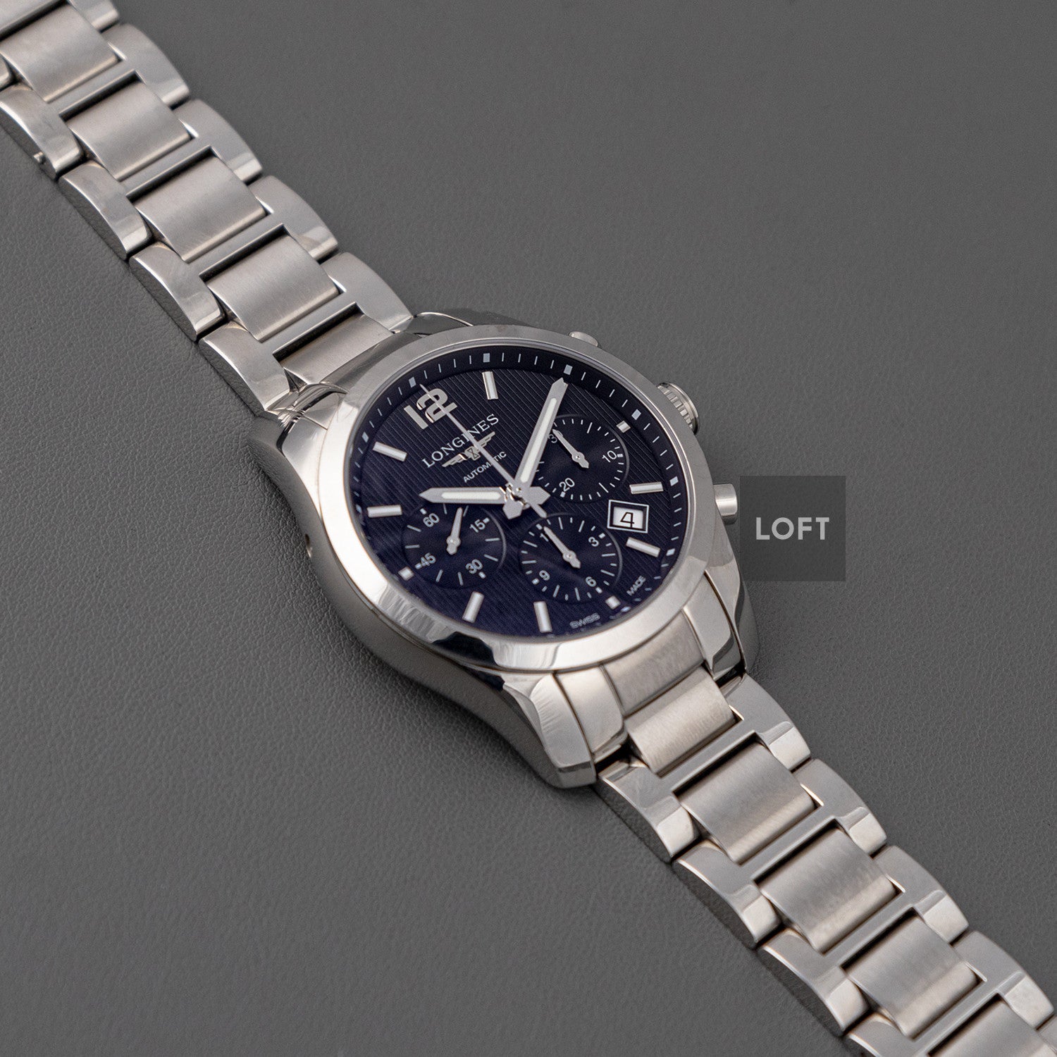 Longines Conquest Classic Chronograph Black 41mm