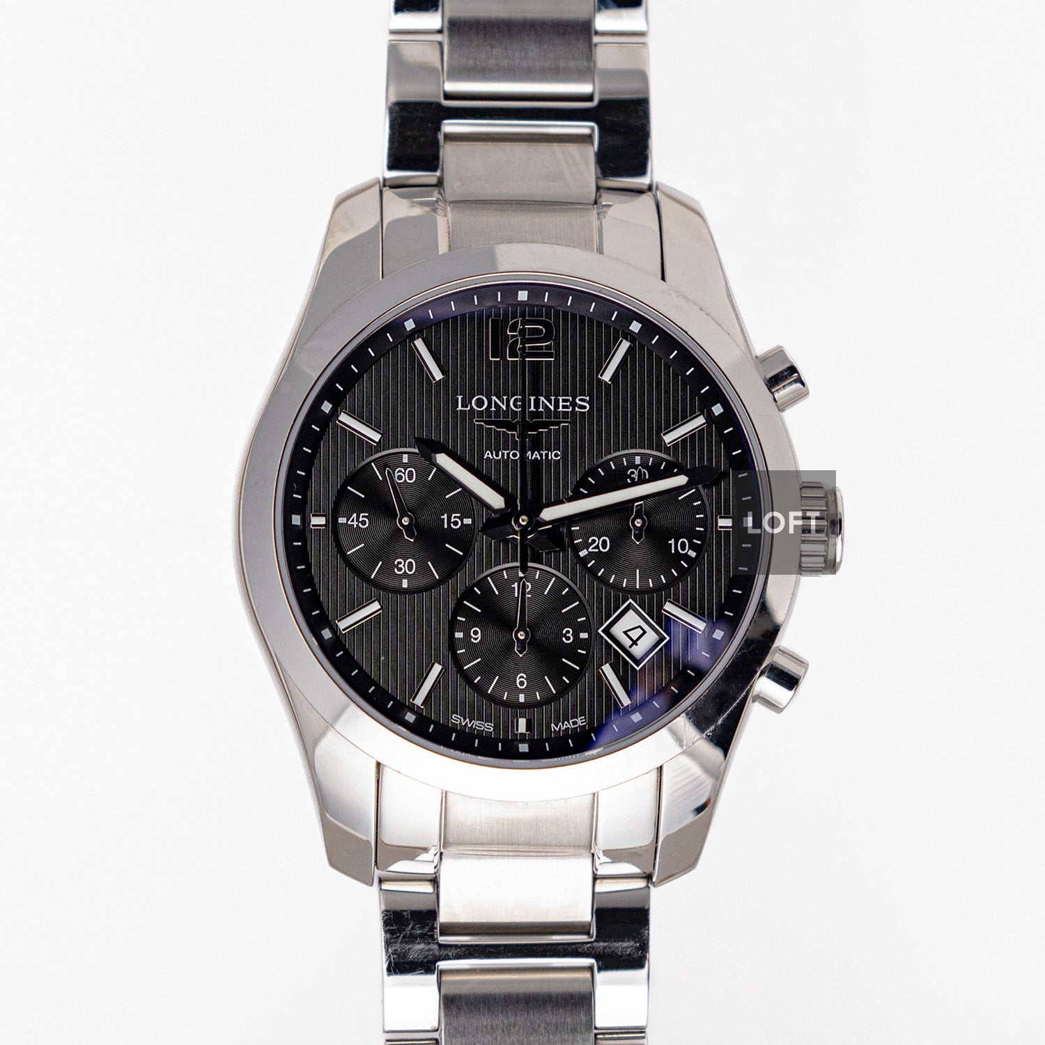 Longines Conquest Classic Chronograph Black 41mm