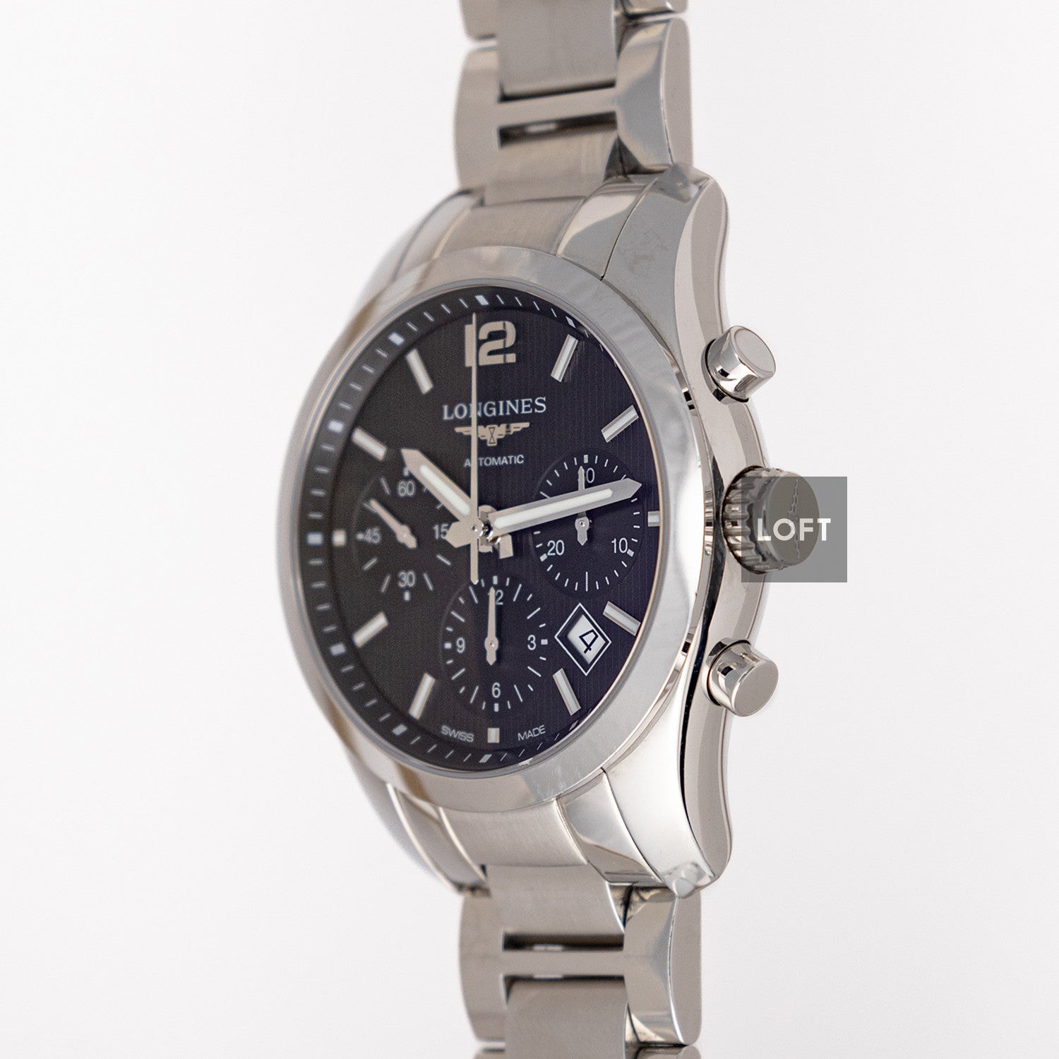 Longines Conquest Classic Chronograph Black 41mm