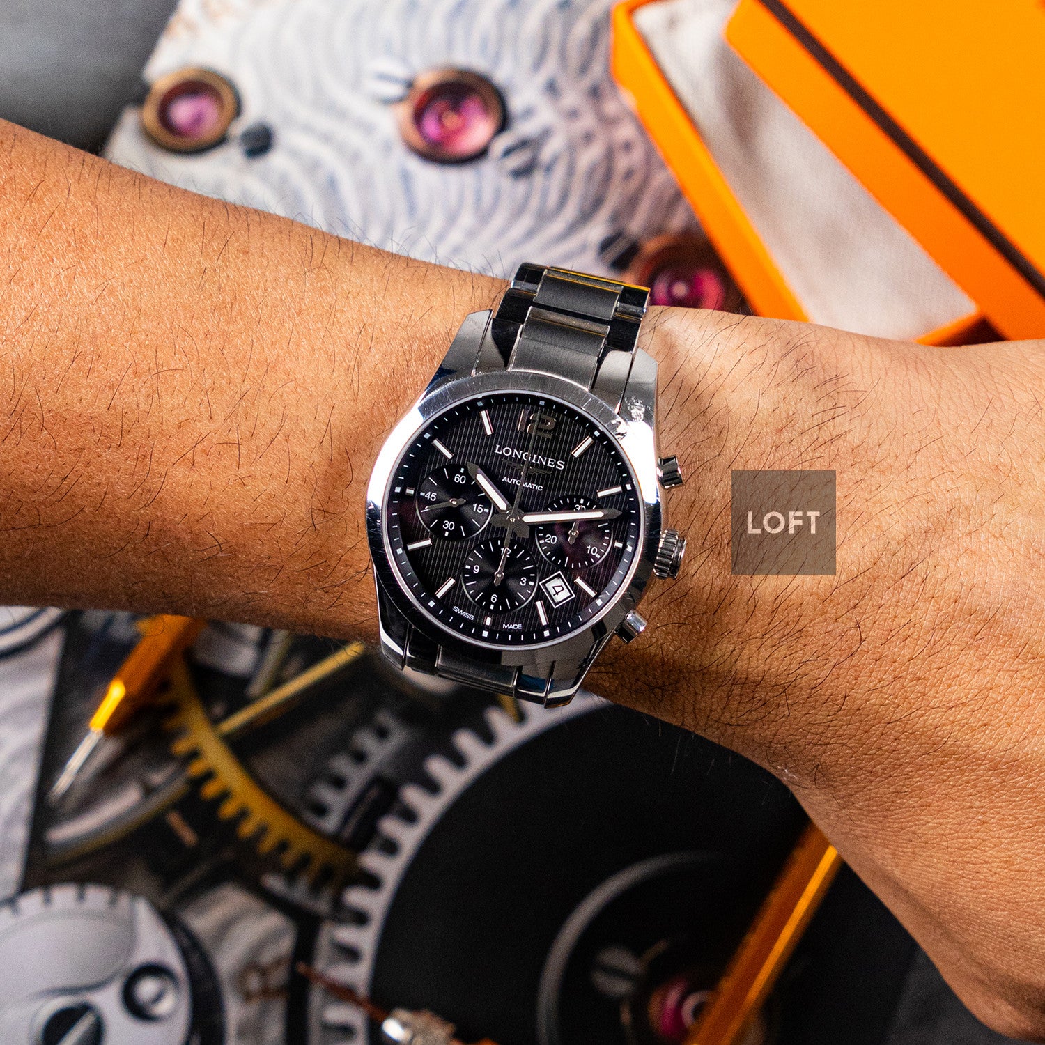 Longines Conquest Classic Chronograph Black 41mm