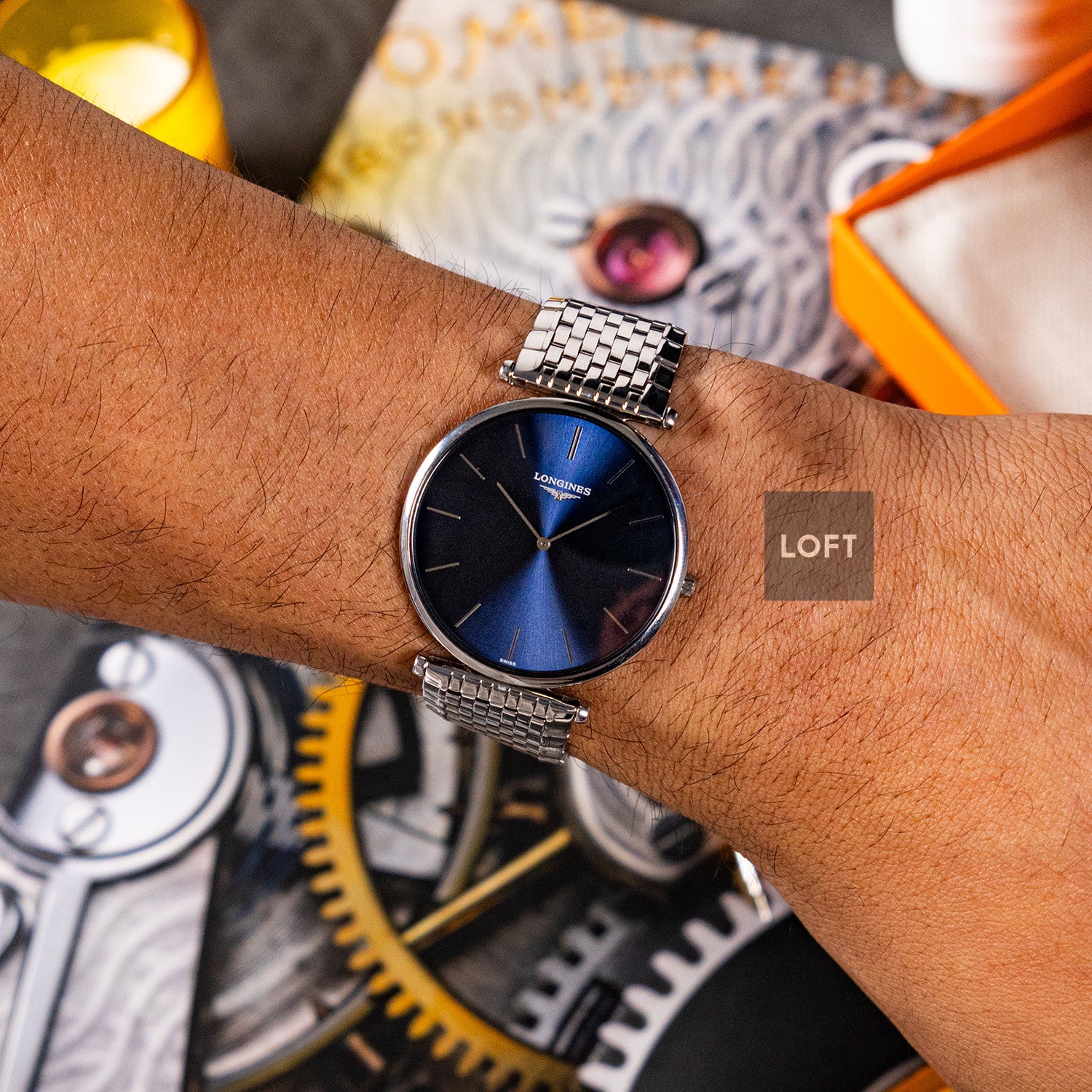 Longines La Grande Classique Sunray Blue Dial 37mm