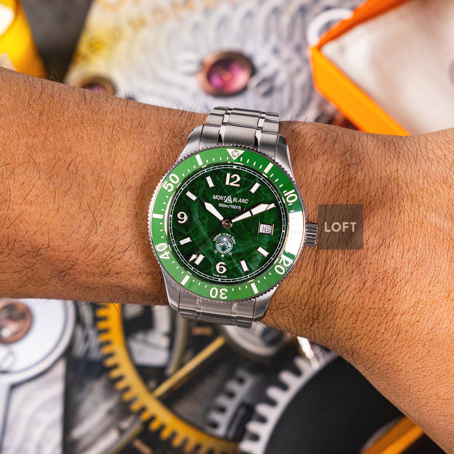 Montblanc Iced Sea Automatic Date Green Dial 41mm