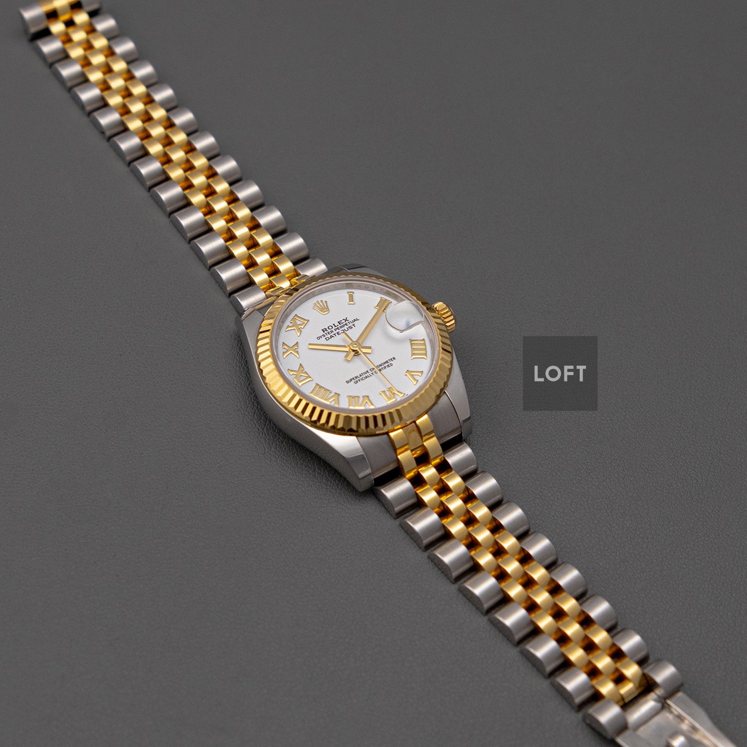 Rolex Datejust 31 Rolesor Yellow Fluted Jubilee 31mm