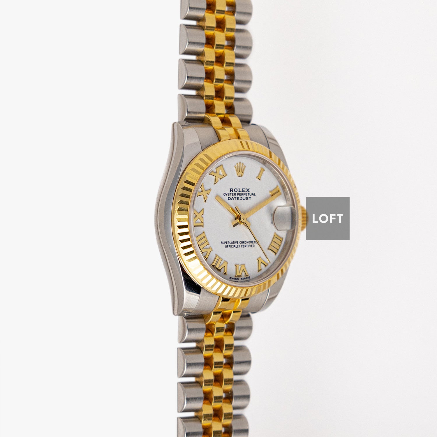 Rolex Datejust 31 Rolesor Yellow Fluted Jubilee 31mm