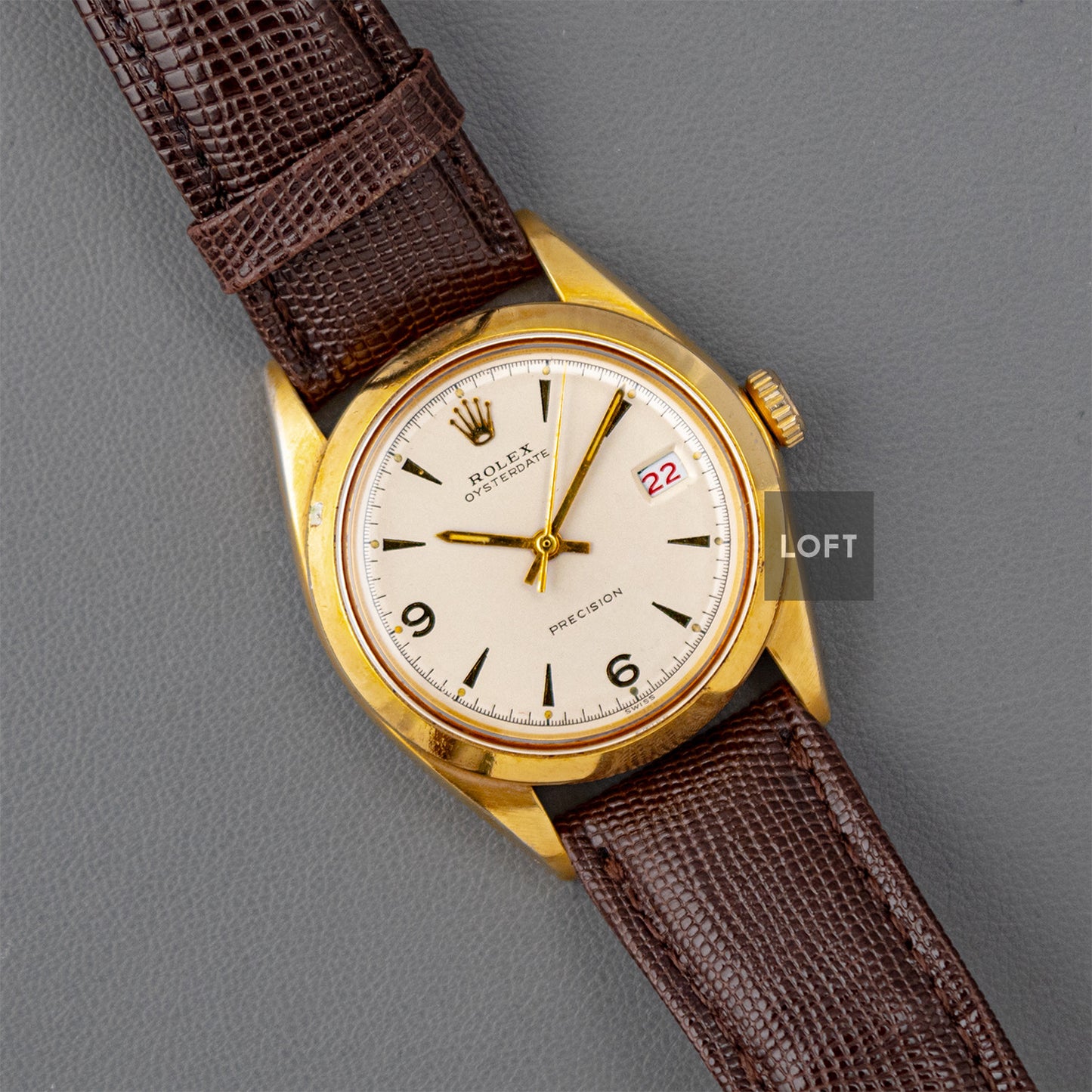 Rolex Oysterdate Precision 6694 Vintage Gold Plated 34mm