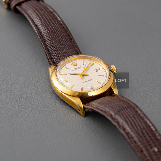 Rolex Oysterdate Precision 6694 Vintage Gold Plated 34mm