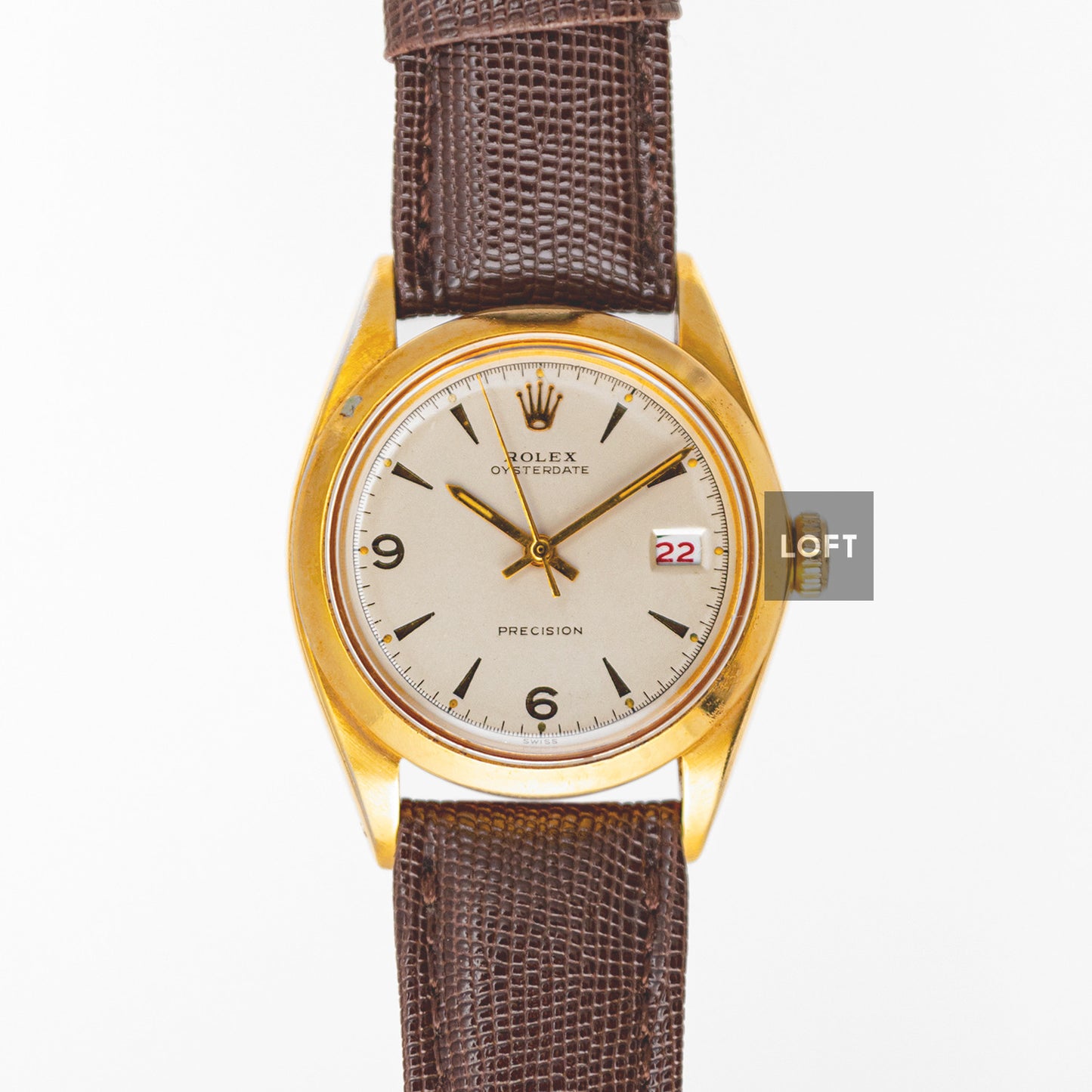 Rolex Oysterdate Precision 6694 Vintage Gold Plated 34mm