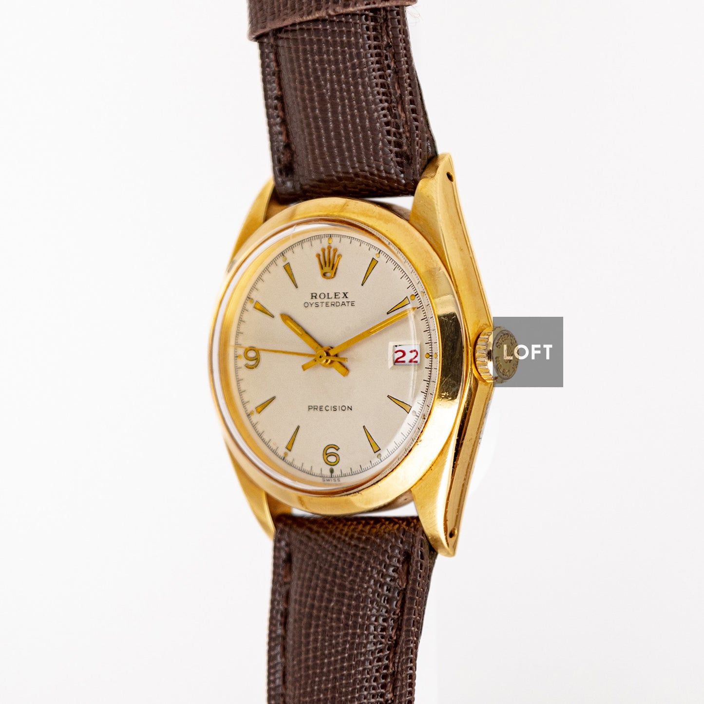 Rolex Oysterdate Precision 6694 Vintage Gold Plated 34mm