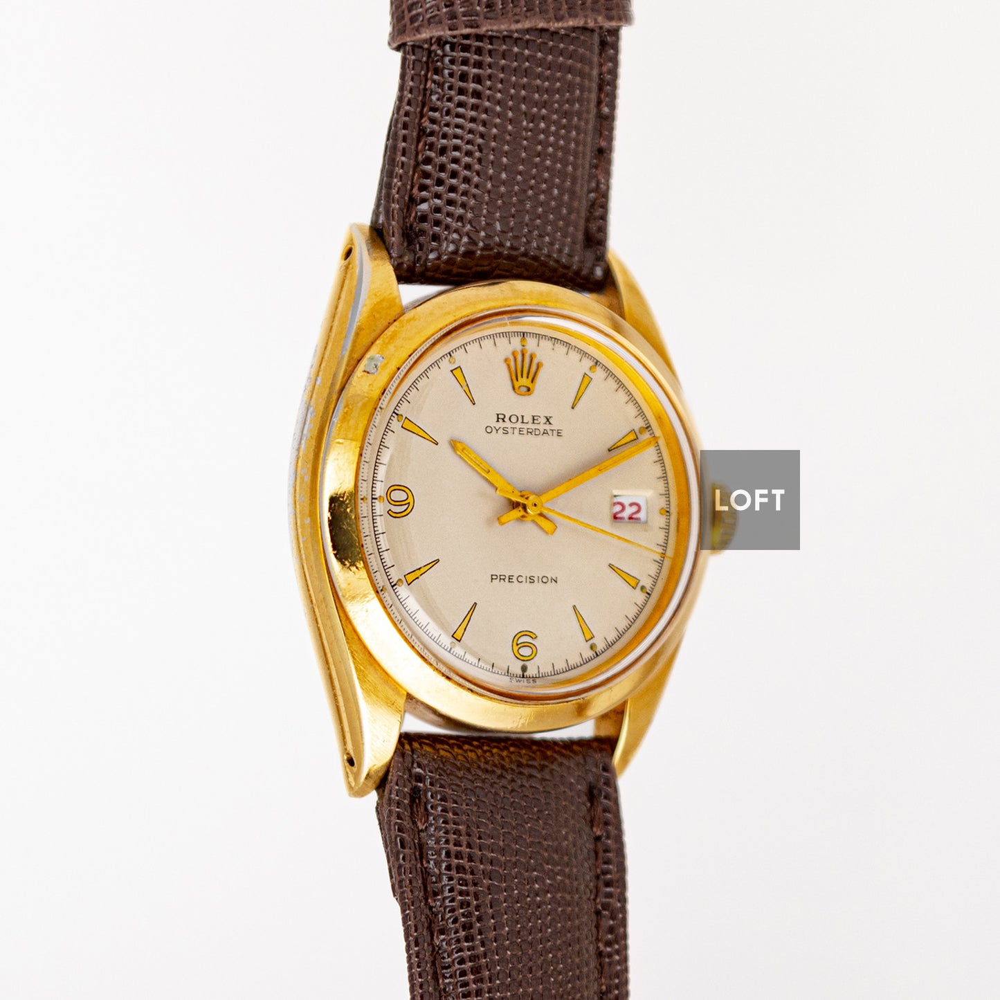 Rolex Oysterdate Precision 6694 Vintage Gold Plated 34mm