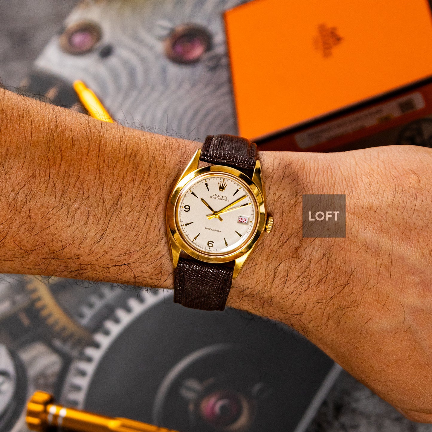 Rolex Oysterdate Precision 6694 Vintage Gold Plated 34mm