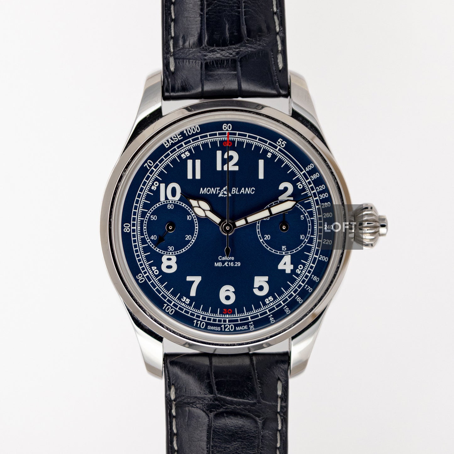 Montblanc 1858 Chronograph Tachymeter Blue 44mm