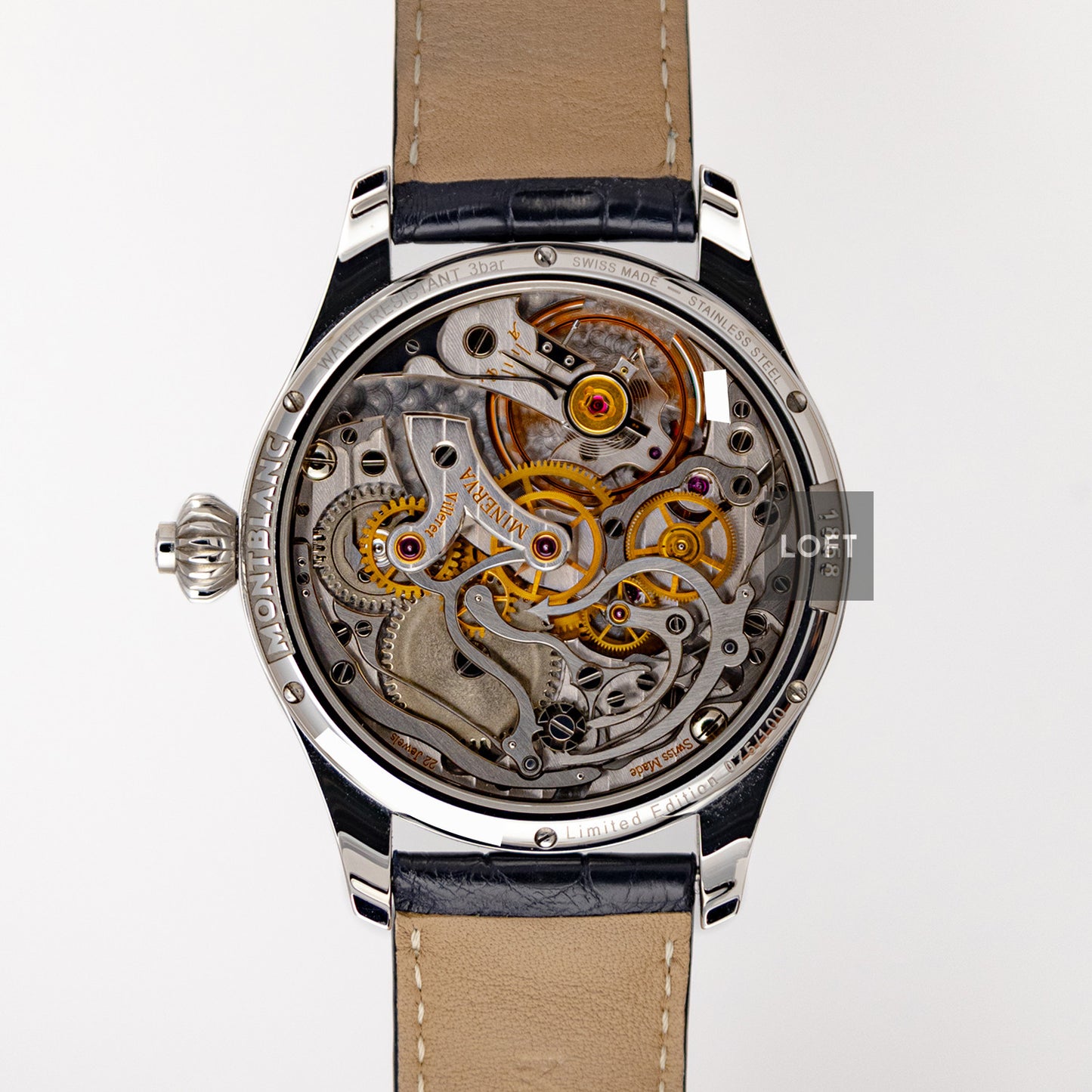 Montblanc 1858 Chronograph Tachymeter Blue 44mm