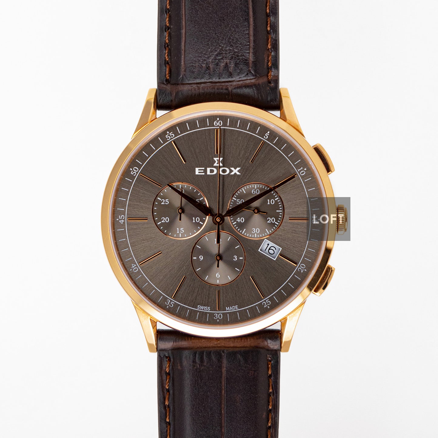Edox Les Vauberts Chronograph Date Quartz 42mm