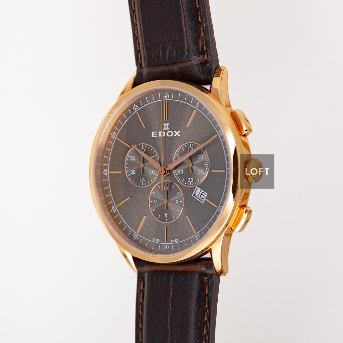 Edox Les Vauberts Chronograph Date Quartz 42mm