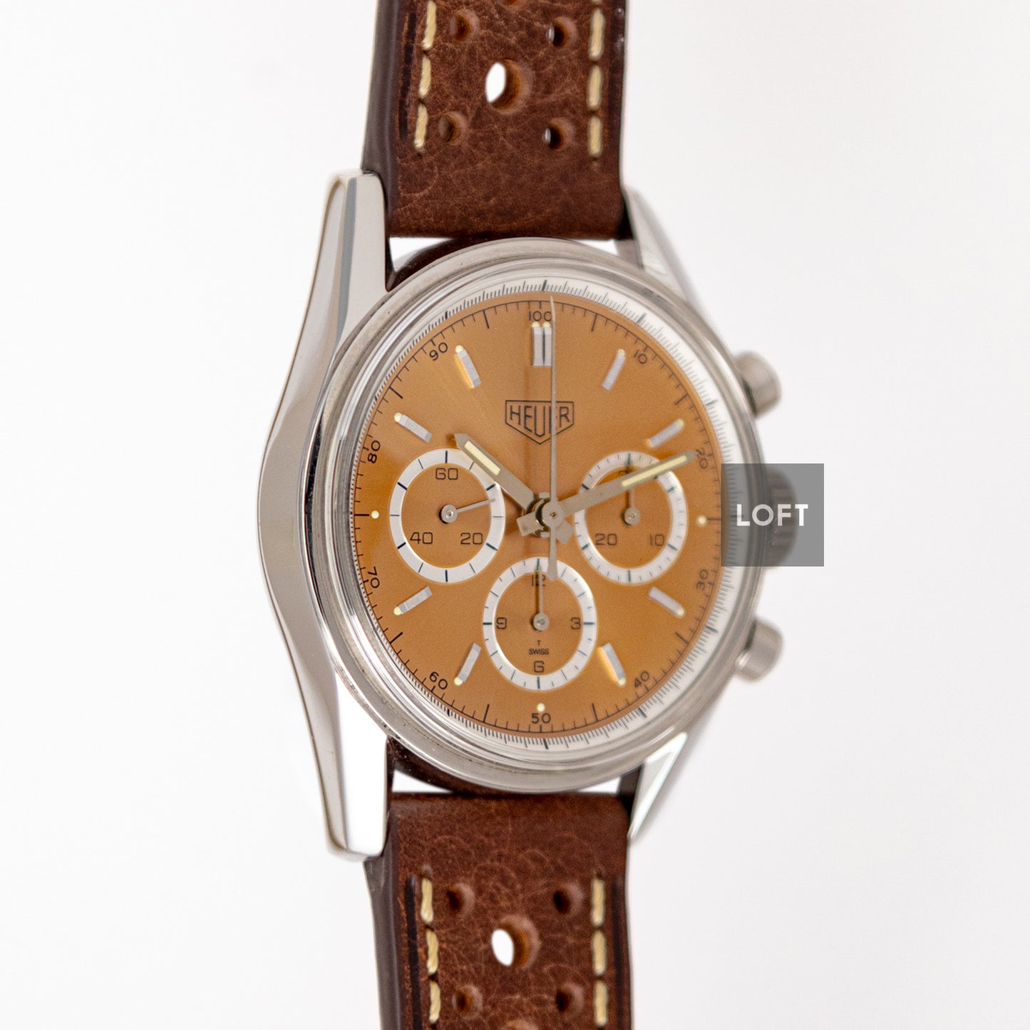 Heuer Carrera 1964 Lemania Salmon 36mm