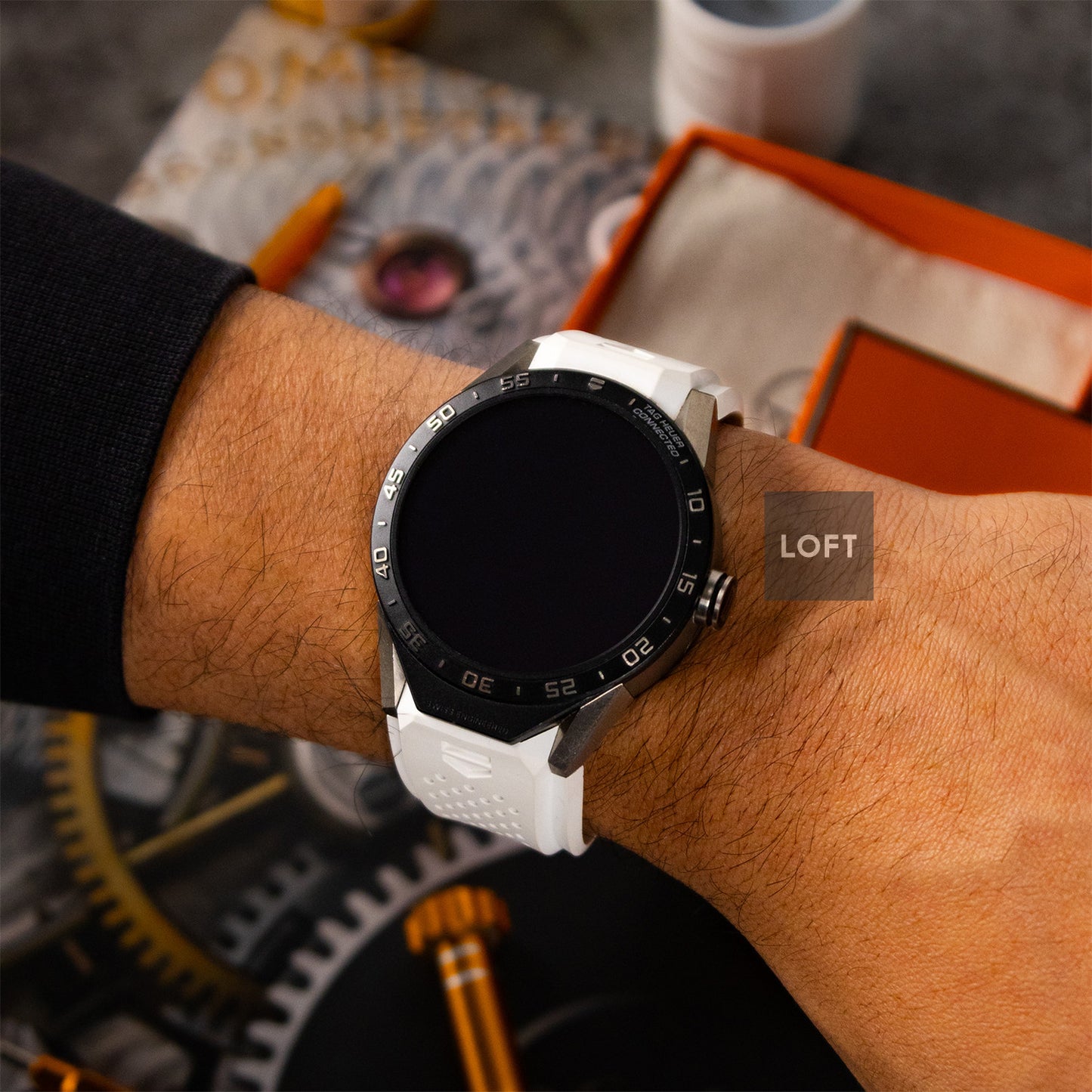 TAG Heuer Connected Modular White Rubber Strap 46mm
