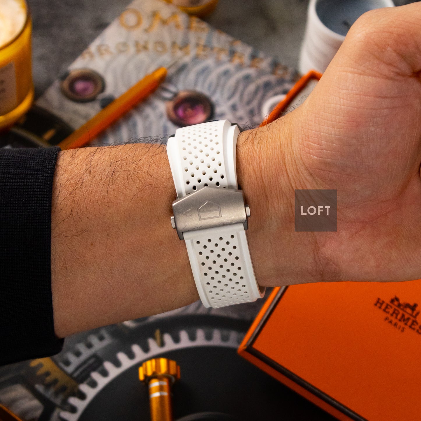 TAG Heuer Connected Modular White Rubber Strap 46mm