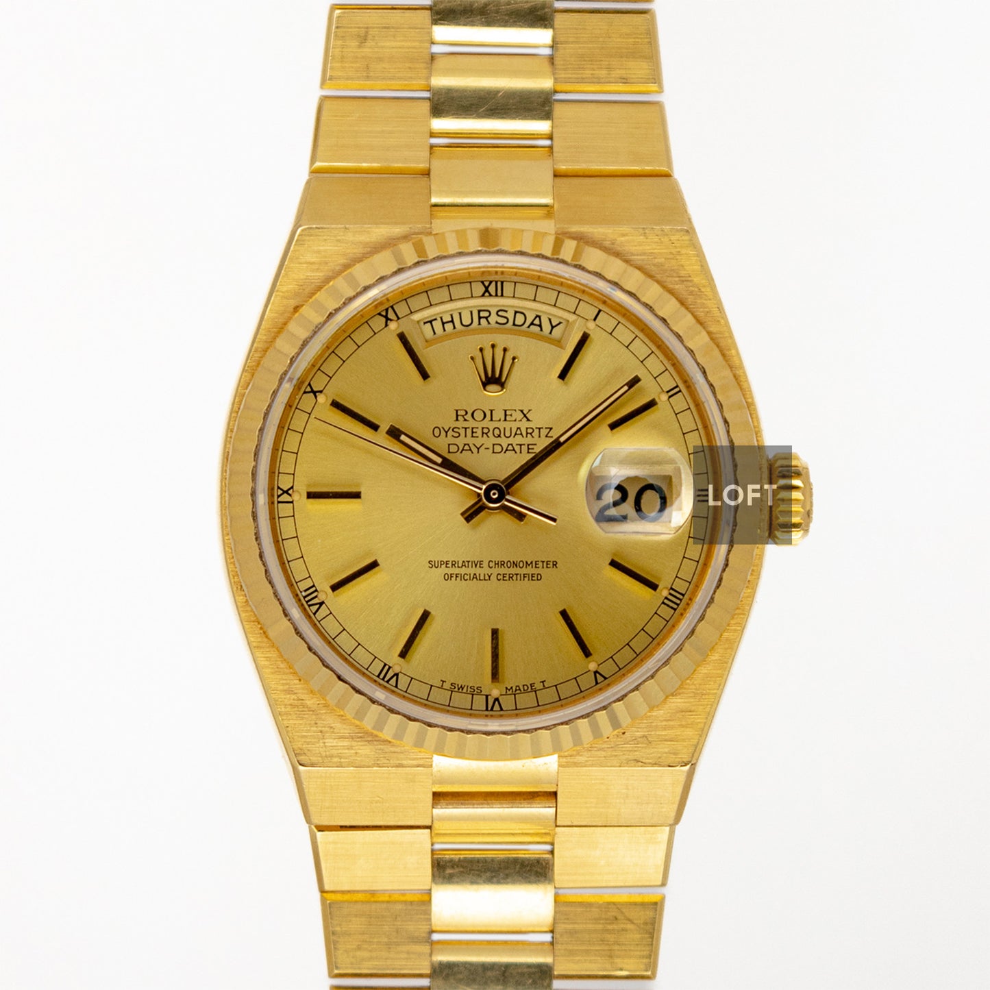 Rolex Oysterquartz Day-Date 19018 Yellow Gold 36mm