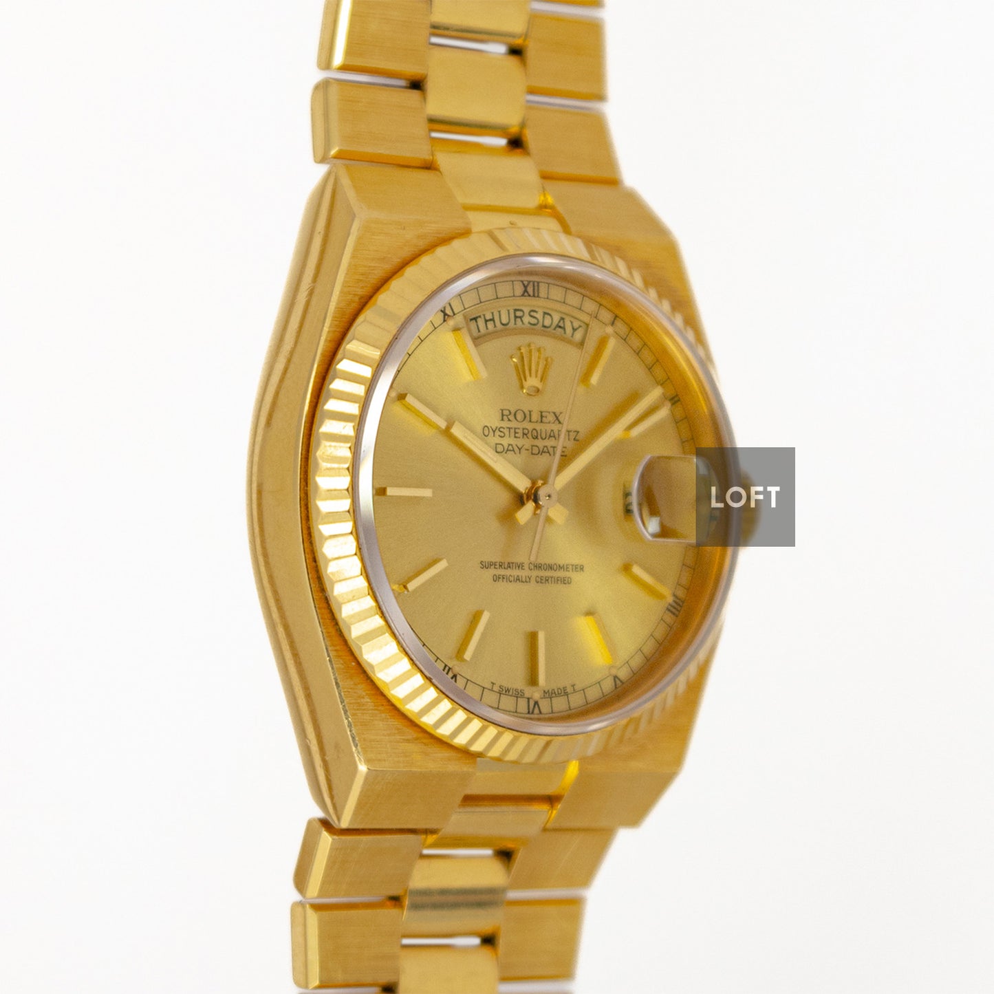 Rolex Oysterquartz Day-Date 19018 Yellow Gold 36mm