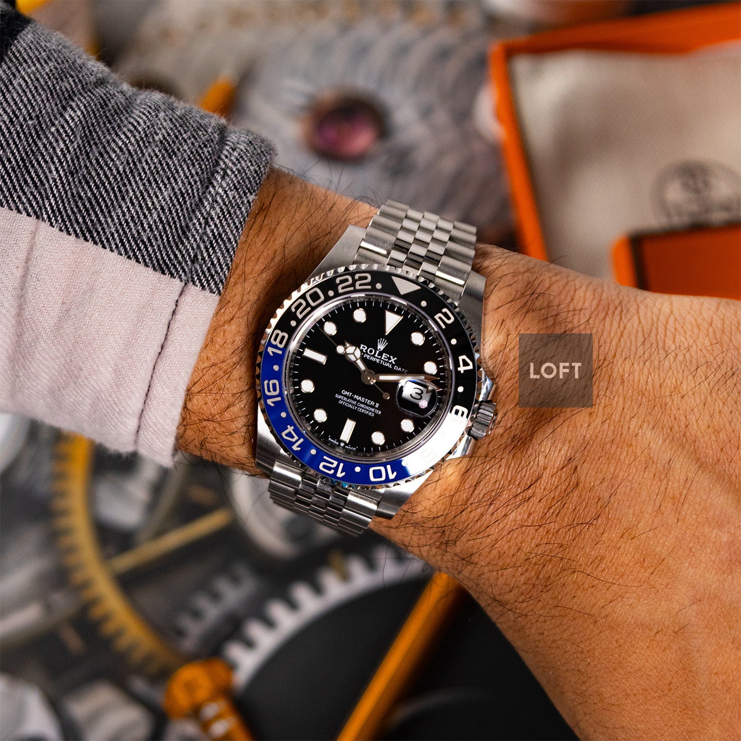 Rolex GMT-Master II 126710 Jubilee "Batman" 40mm