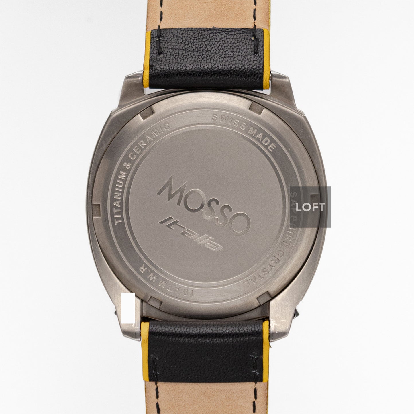 Mosso Italia Bull Head Quartz Chronograph Yellow 42mm