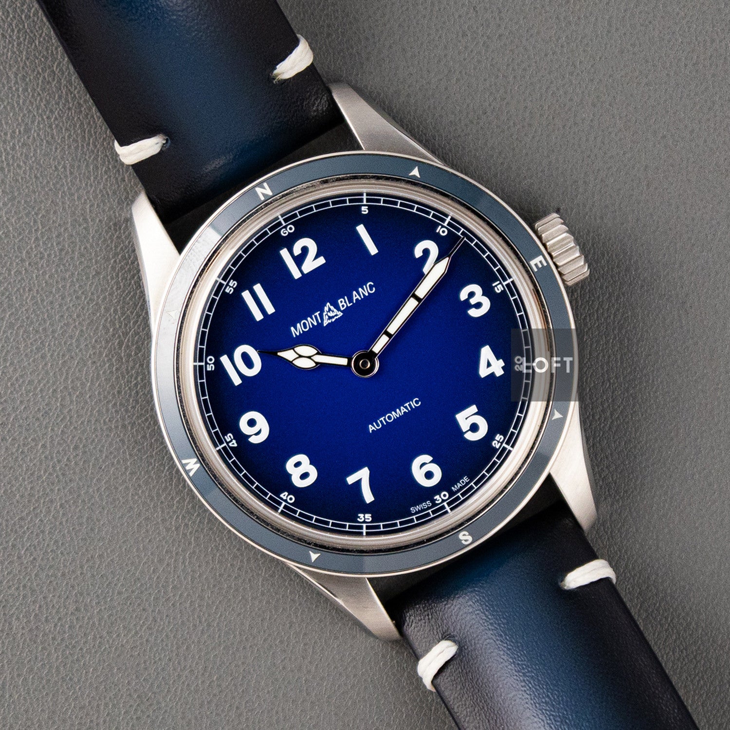 Montblanc 1858 Automatic Blue Dial 40mm – LOFT