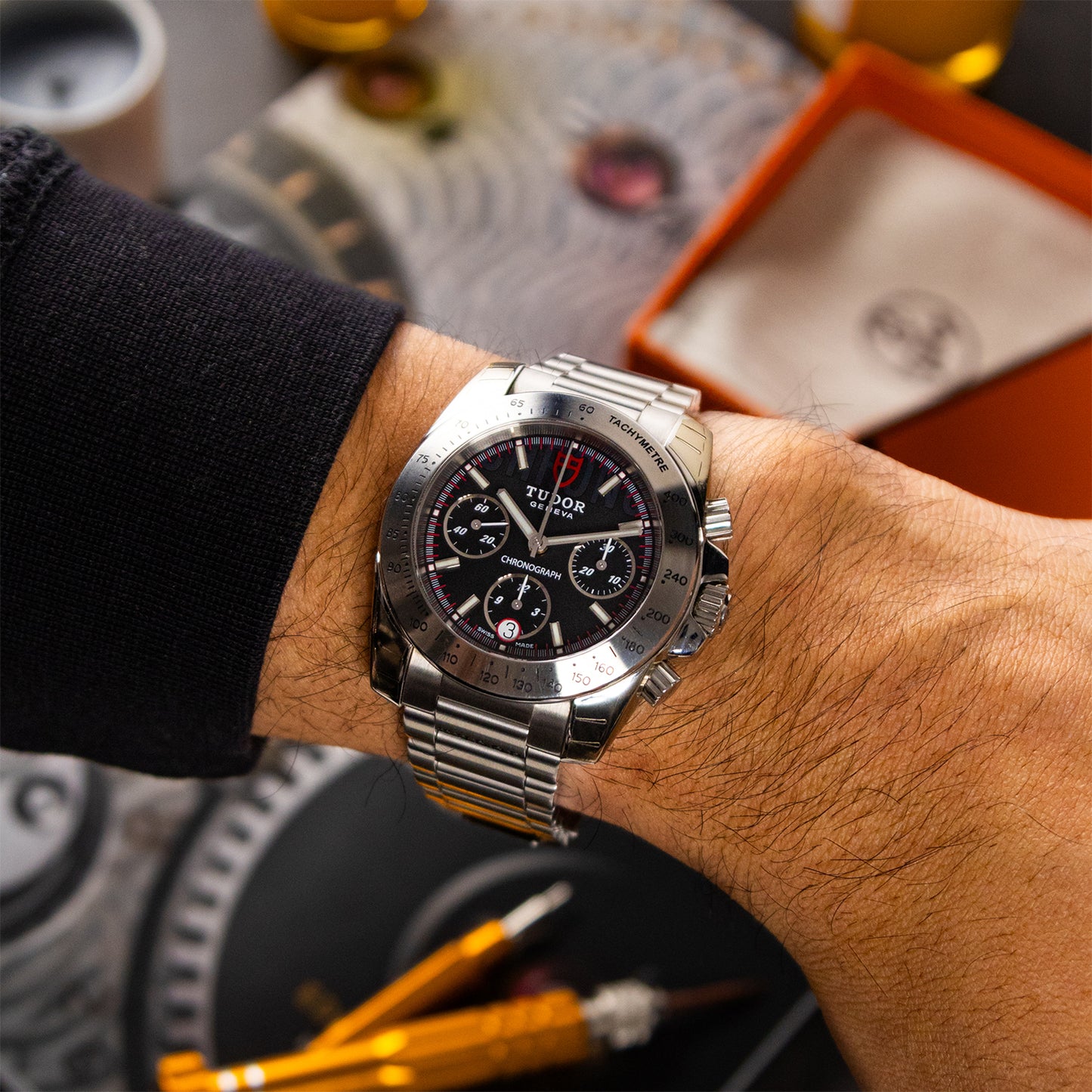 Tudor Sport Automatic Chronograph Black Dial 41mm