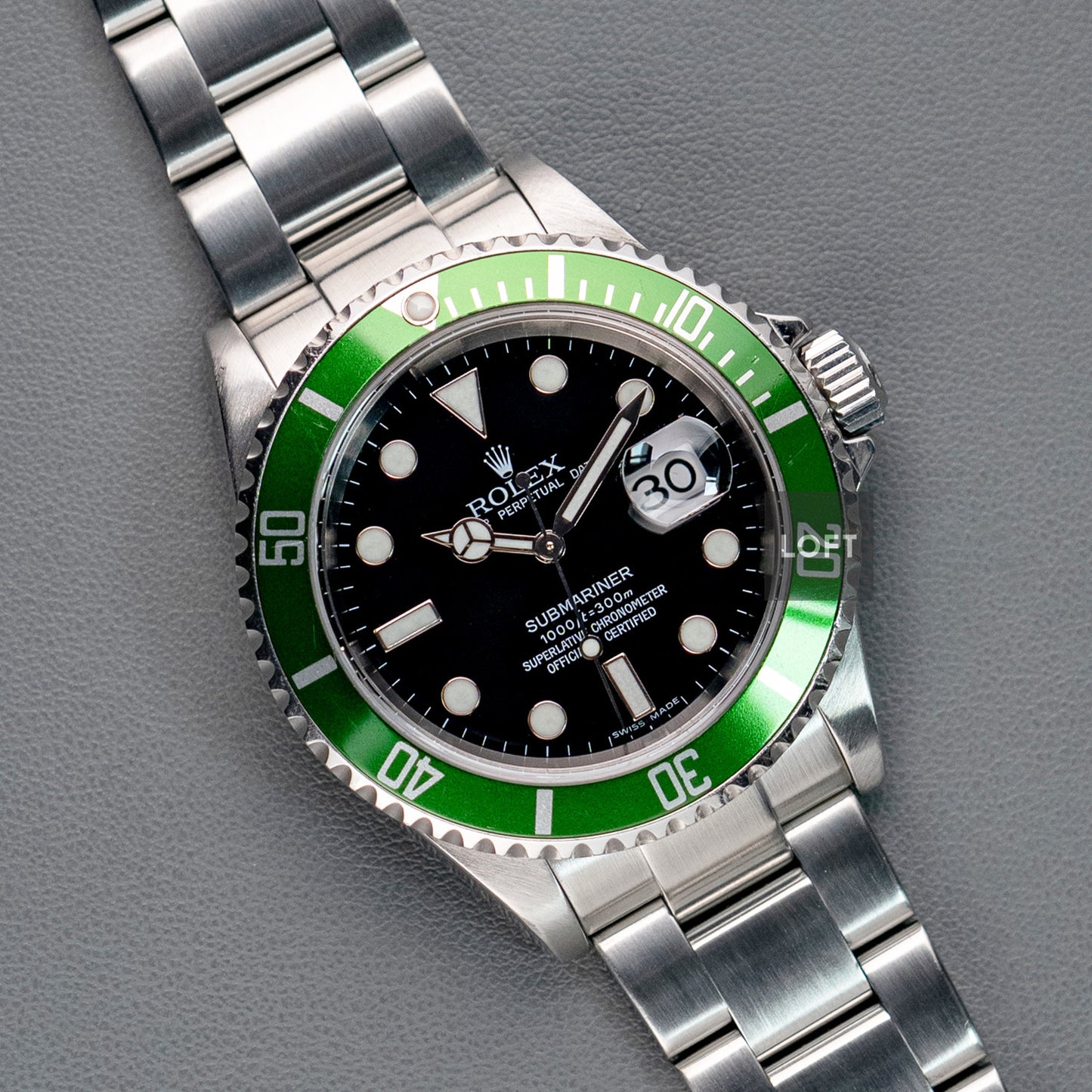 Rolex Submariner Date 16610 Kermit 40mm