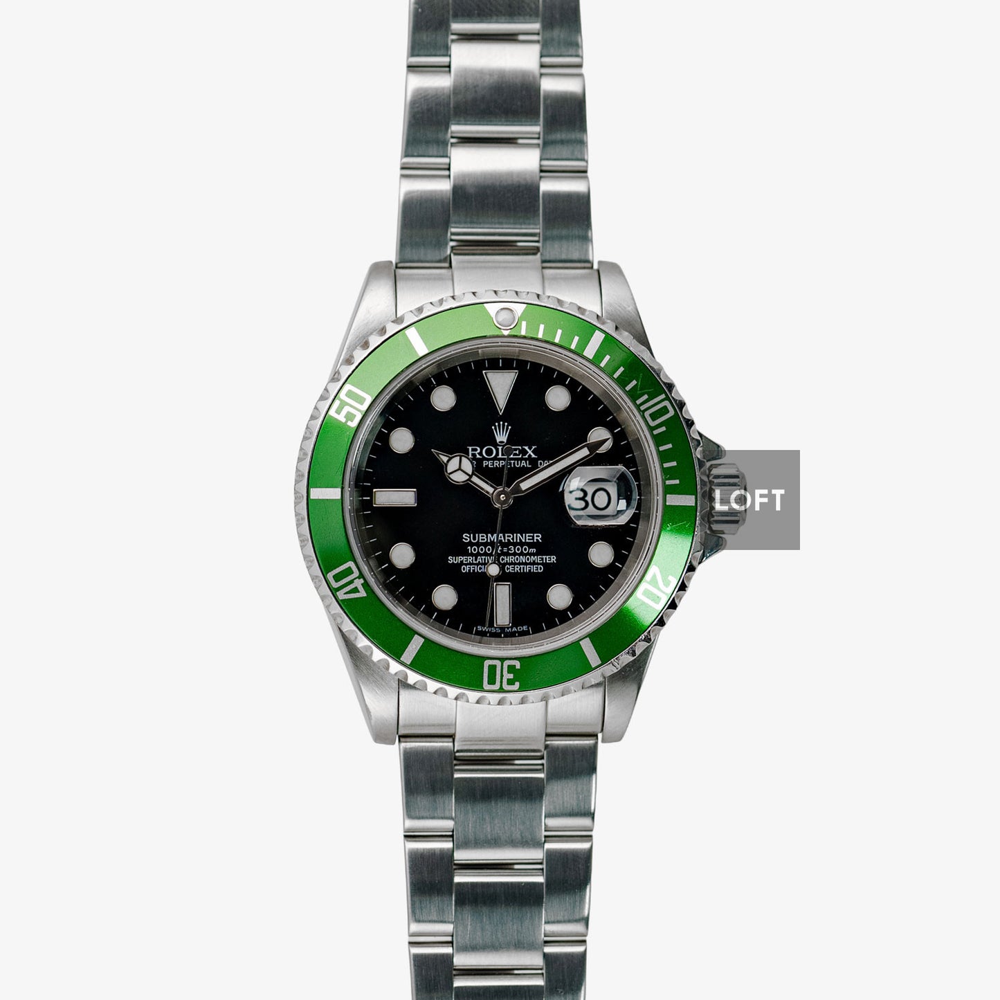 Rolex Submariner Date 16610 Kermit 40mm