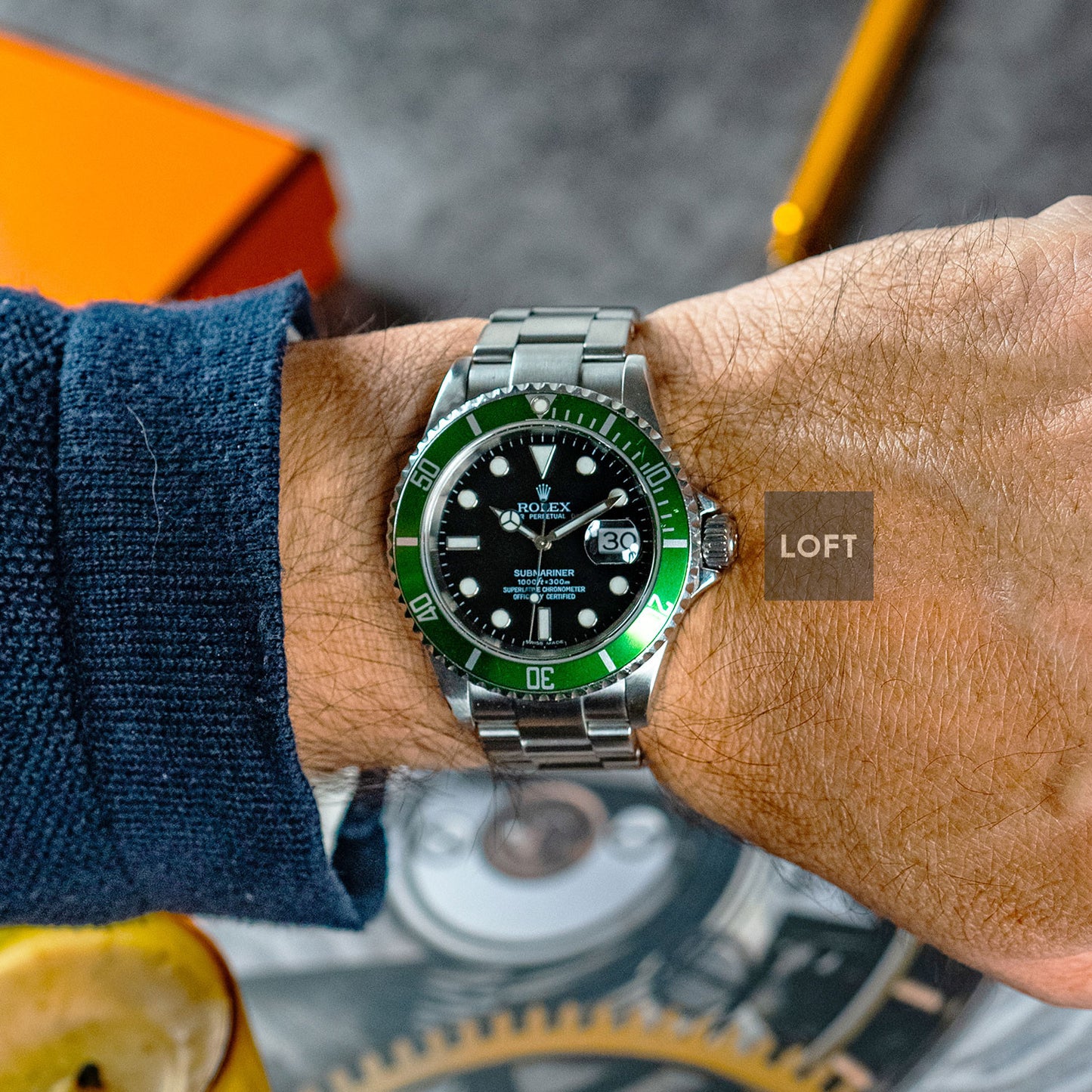 Rolex Submariner Date 16610 Kermit 40mm