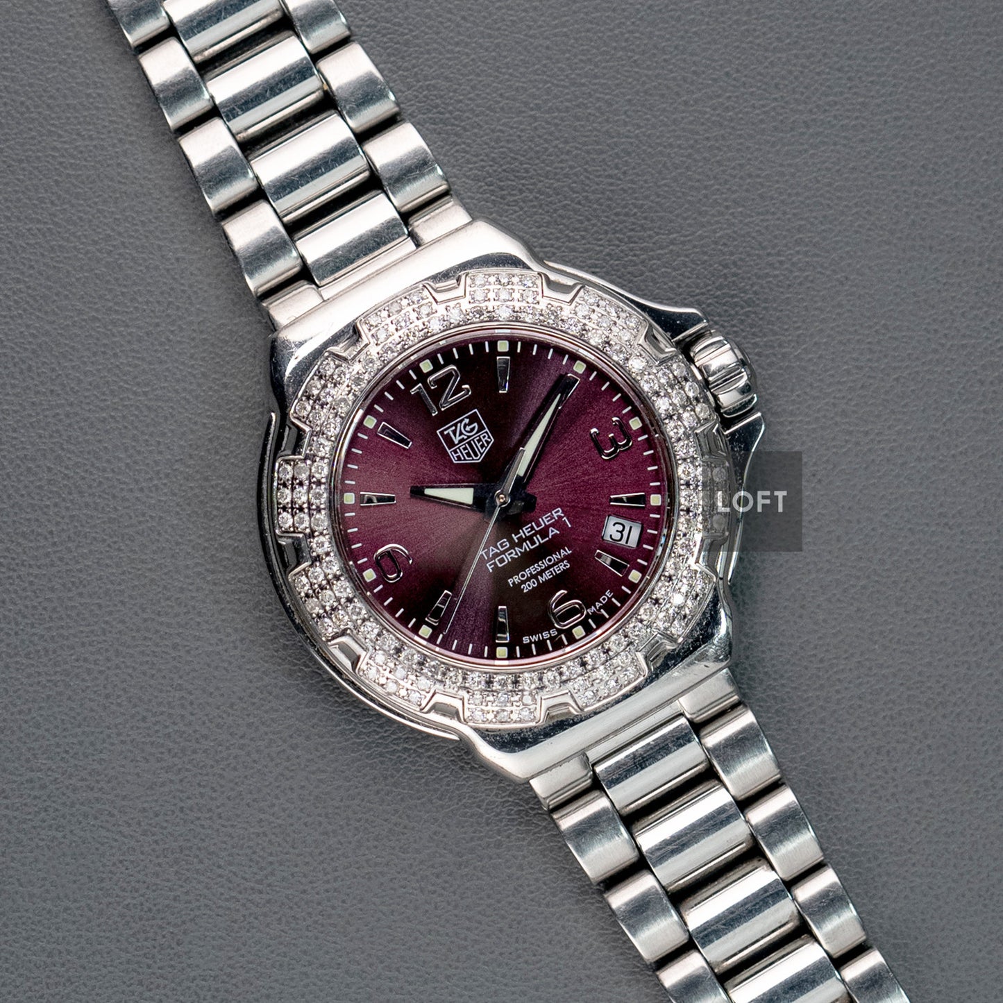 TAG Heuer Formula 1 Lady Quartz Burgundy 36mm