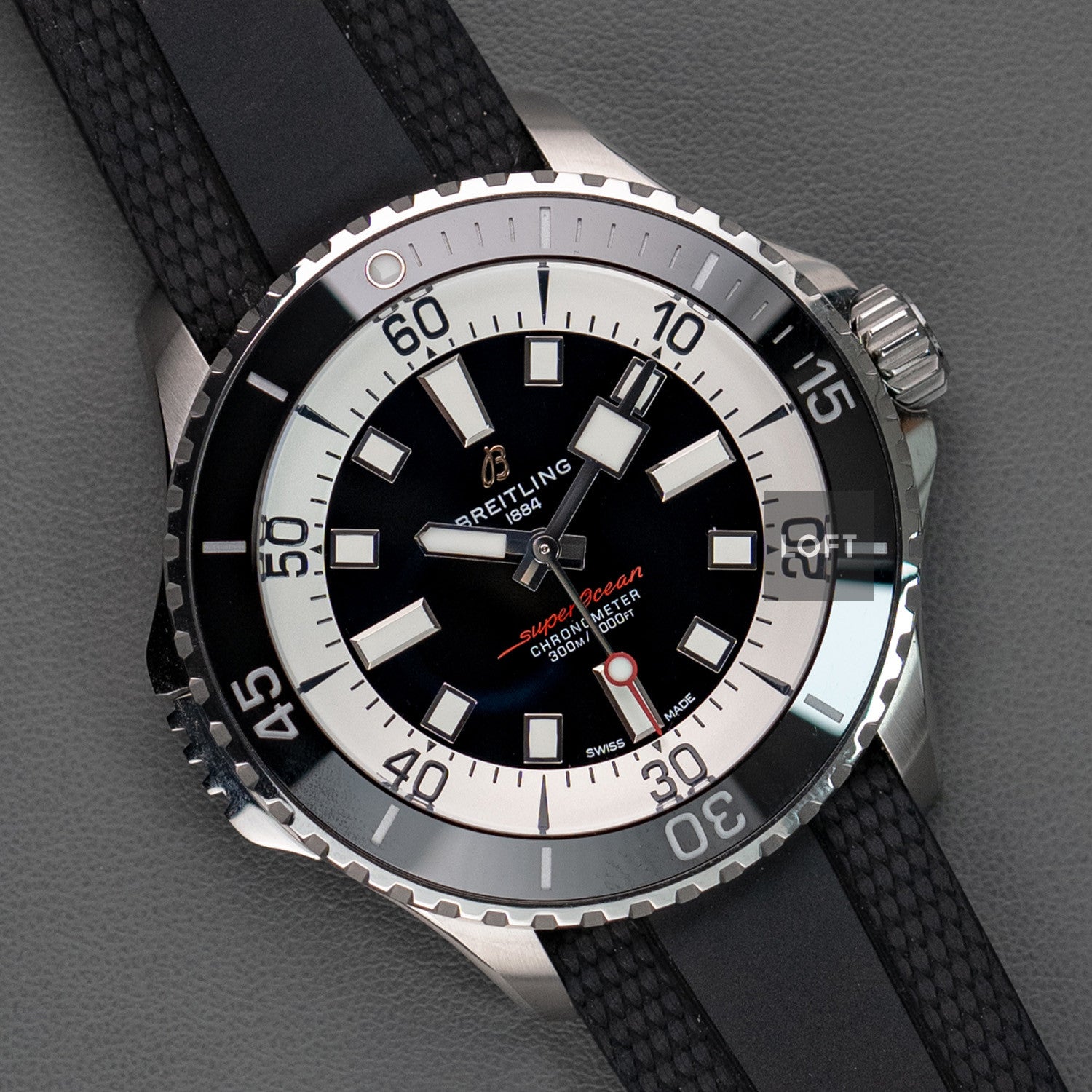 Breitling Superocean Automatic Black Rubber 46mm