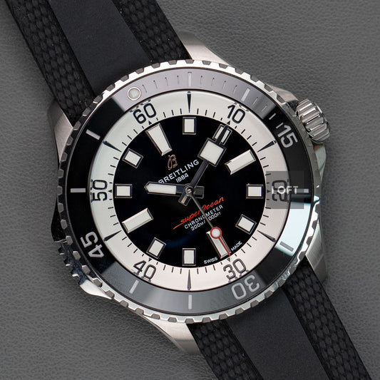 Breitling Superocean Automatic Black Rubber 46mm
