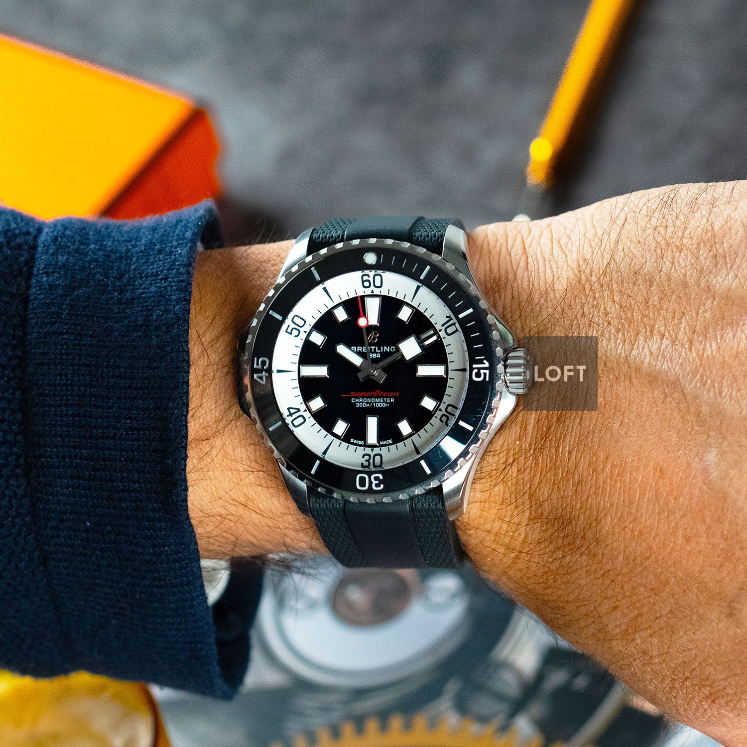 Breitling Superocean Automatic Black Rubber 46mm