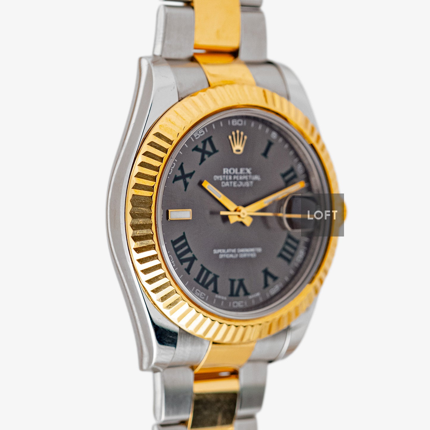 Rolex Datejust II Rolesor Slate Roman Dial 41mm