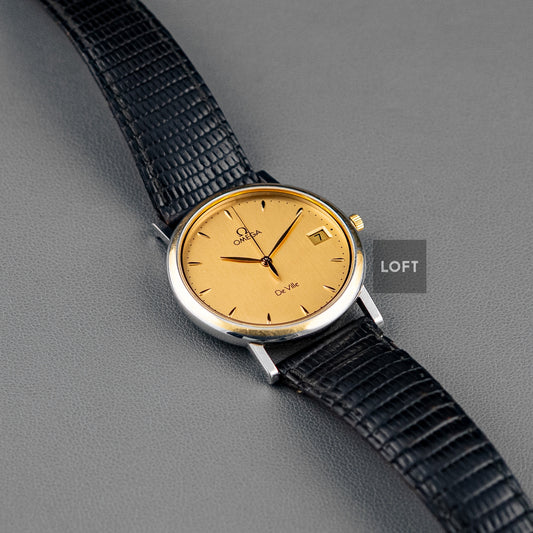 Omega De Ville Quartz Golden Dial Vintage 36mm