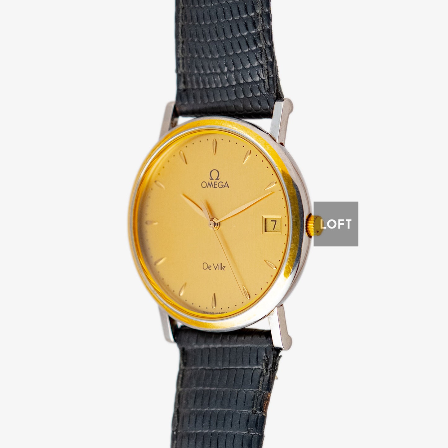 Omega De Ville Quartz Golden Dial Vintage 36mm